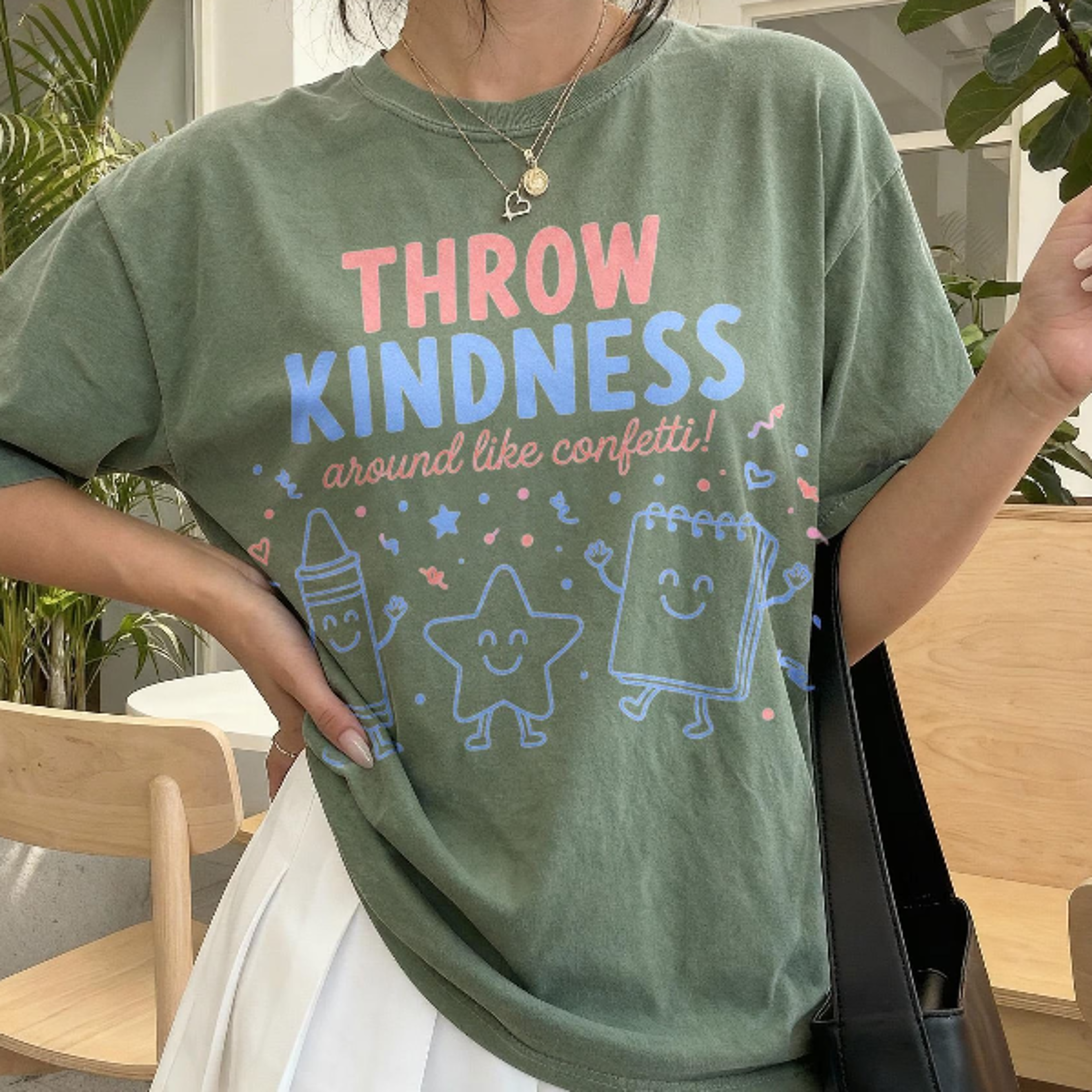 Kindness Classroom Graphic Tee Positive Teacher Inspiration Shirt Educator Appreciation Top 1