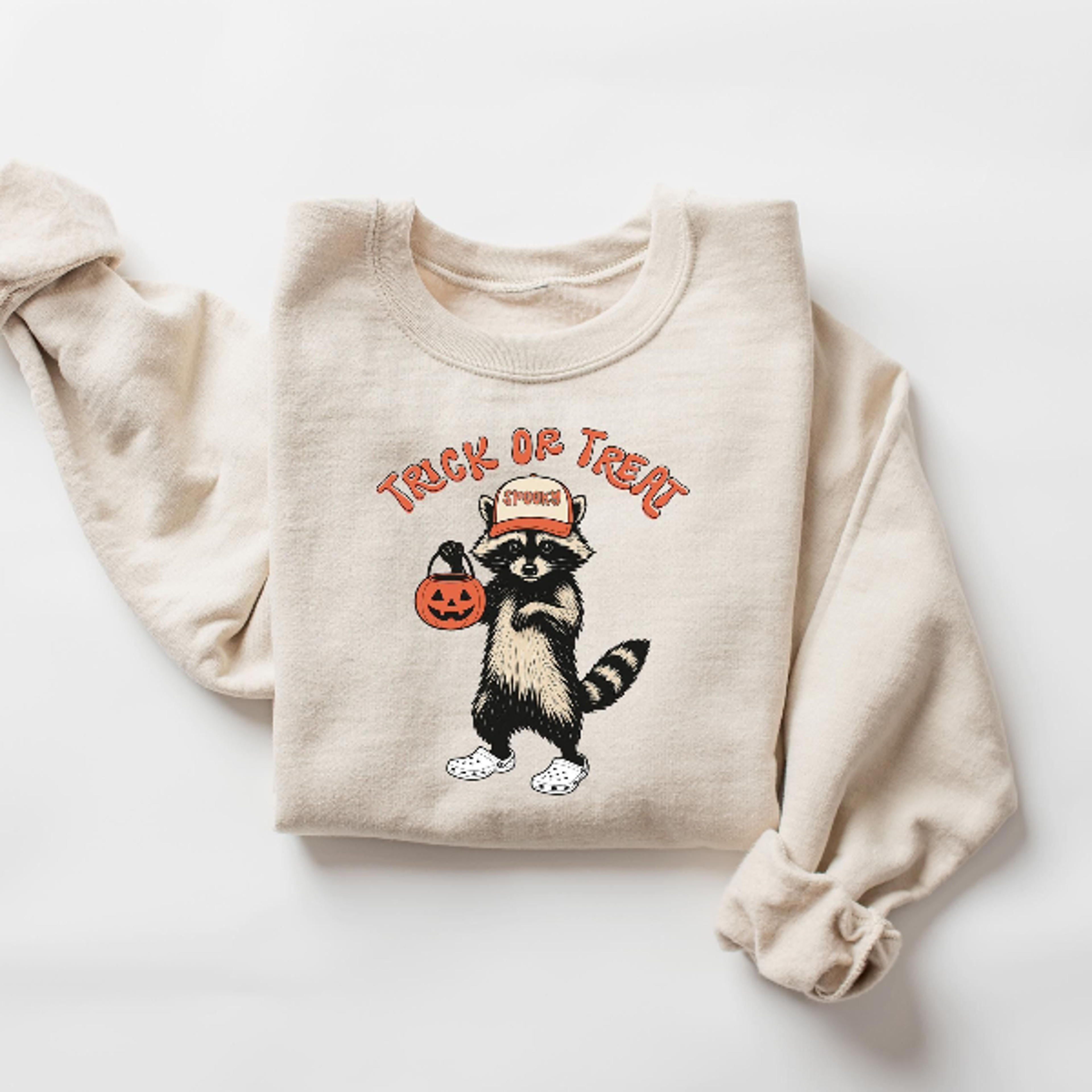 trick or treat raccoon shirt funny trash raccoon halloween meme tee