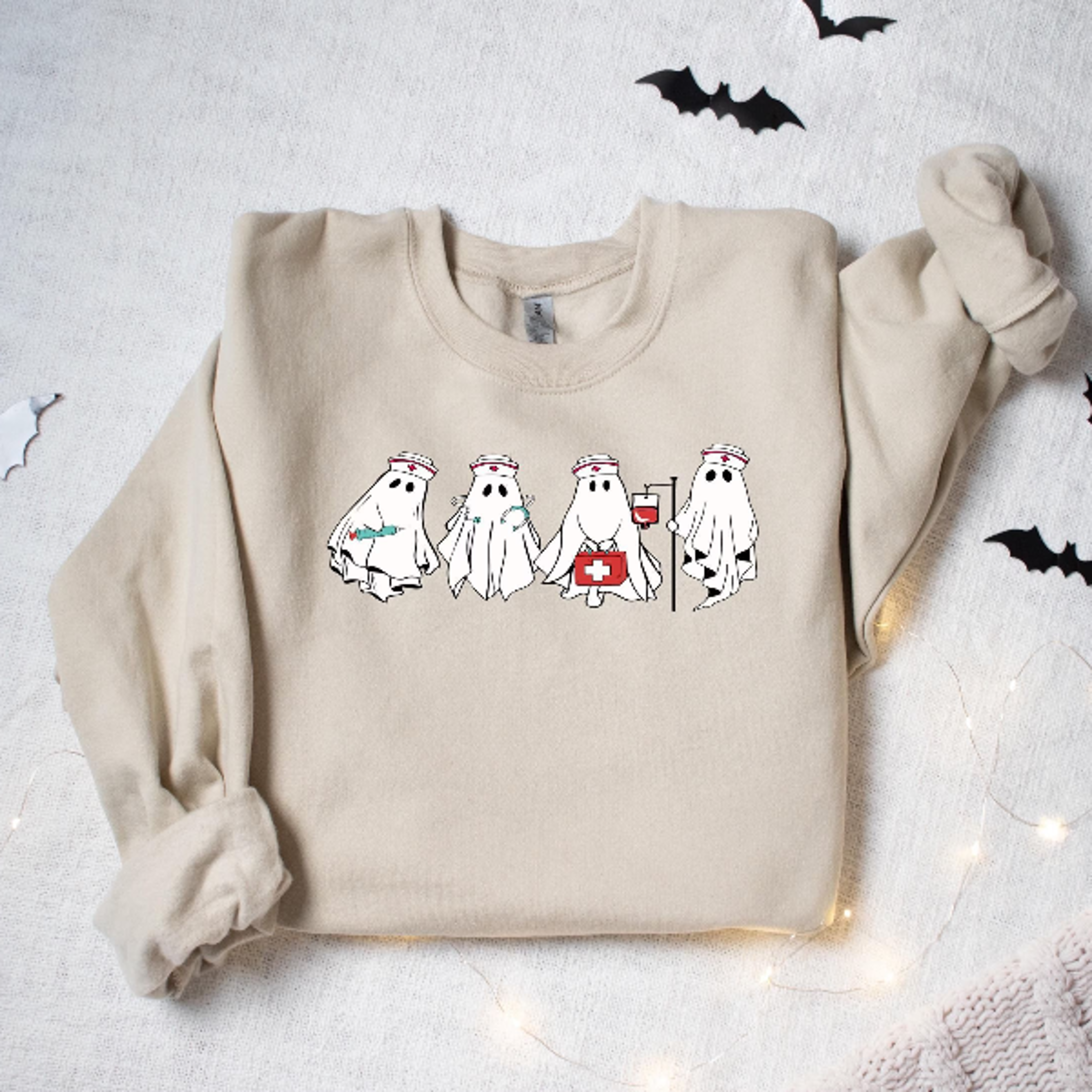 ghost nurse halloween shirt boo crew spooky nurse tee