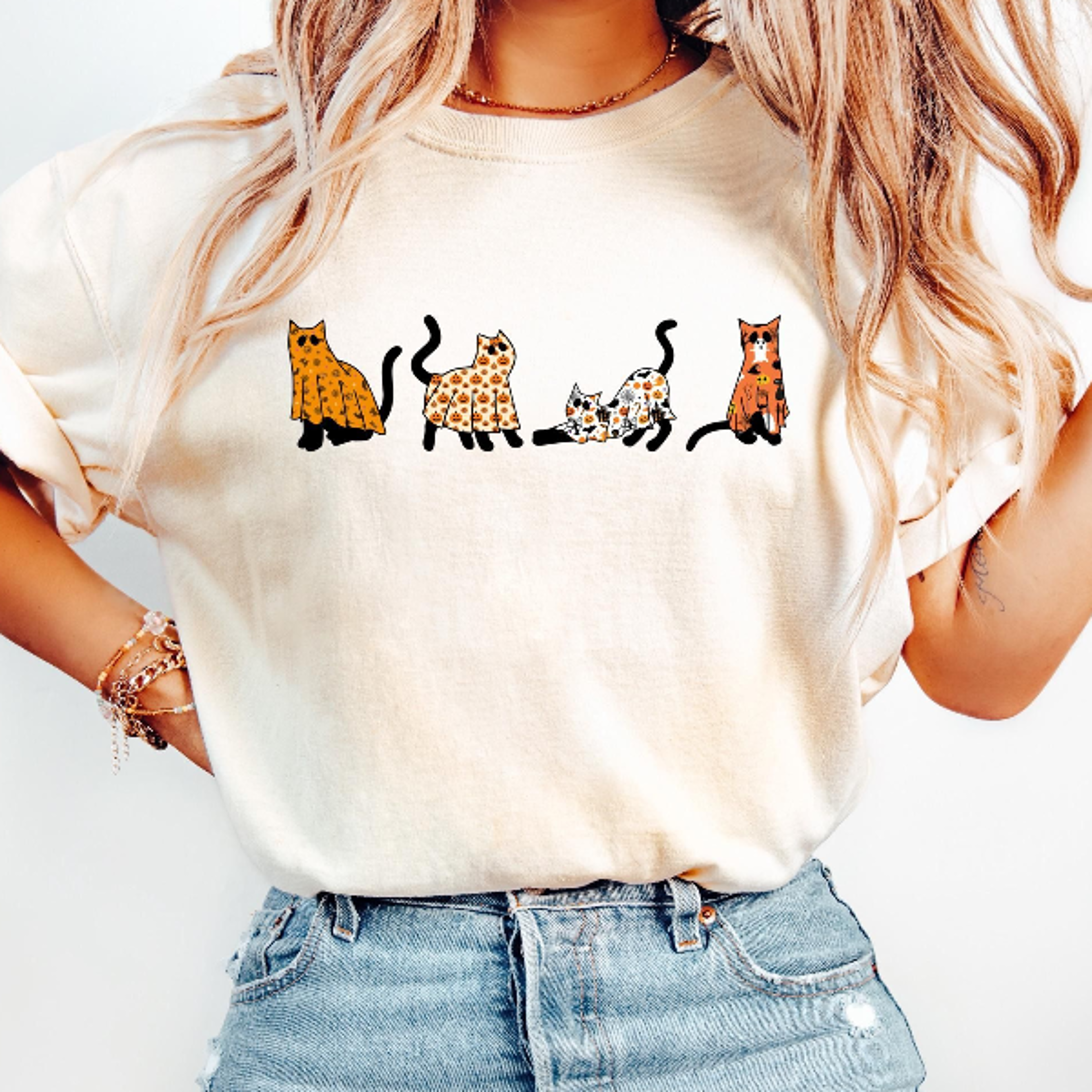 ghost cat halloween shirt spooky black cat lover tee