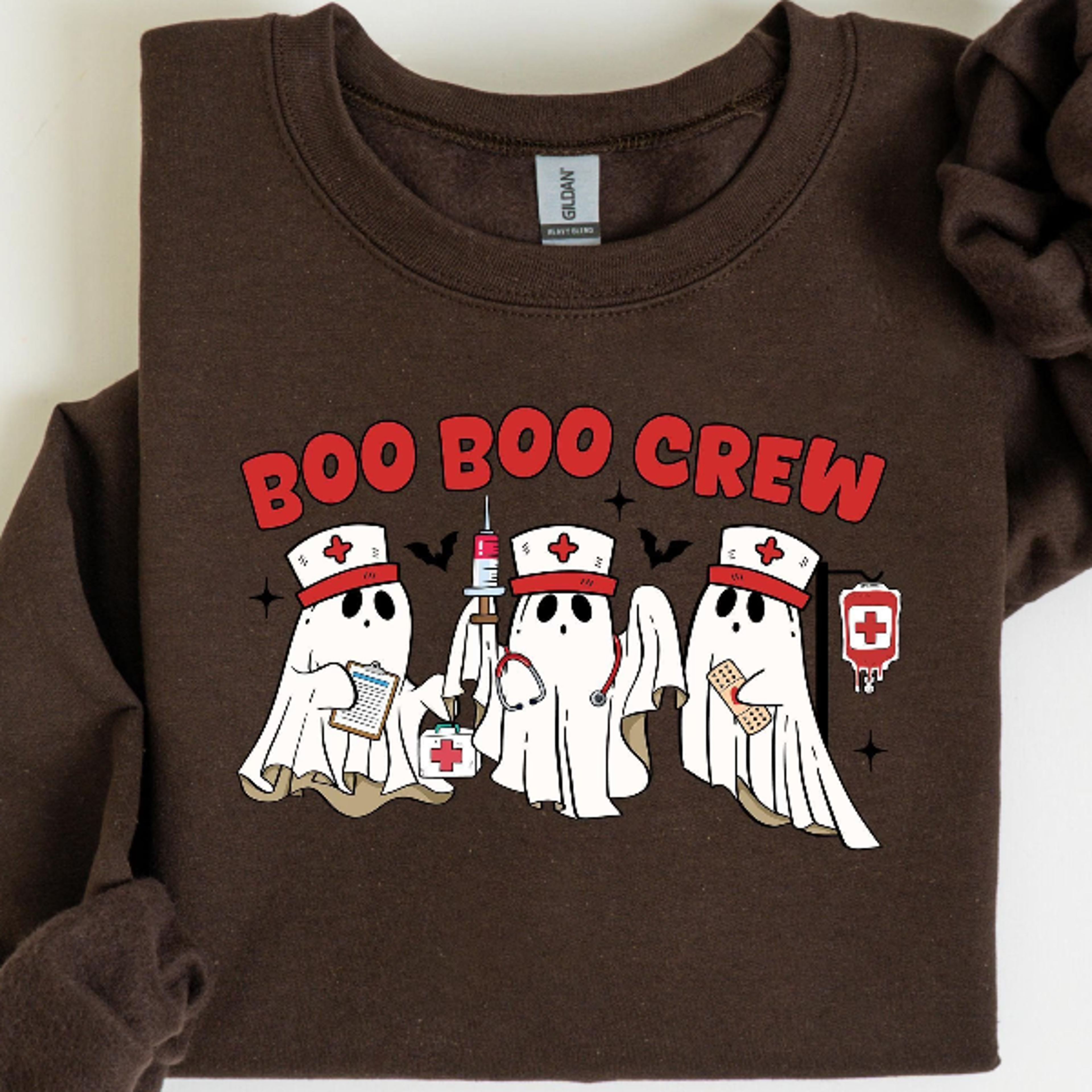 Halloween Nurse Shirt Boo Boo Crew Funny Spooky Nurse Tee 2