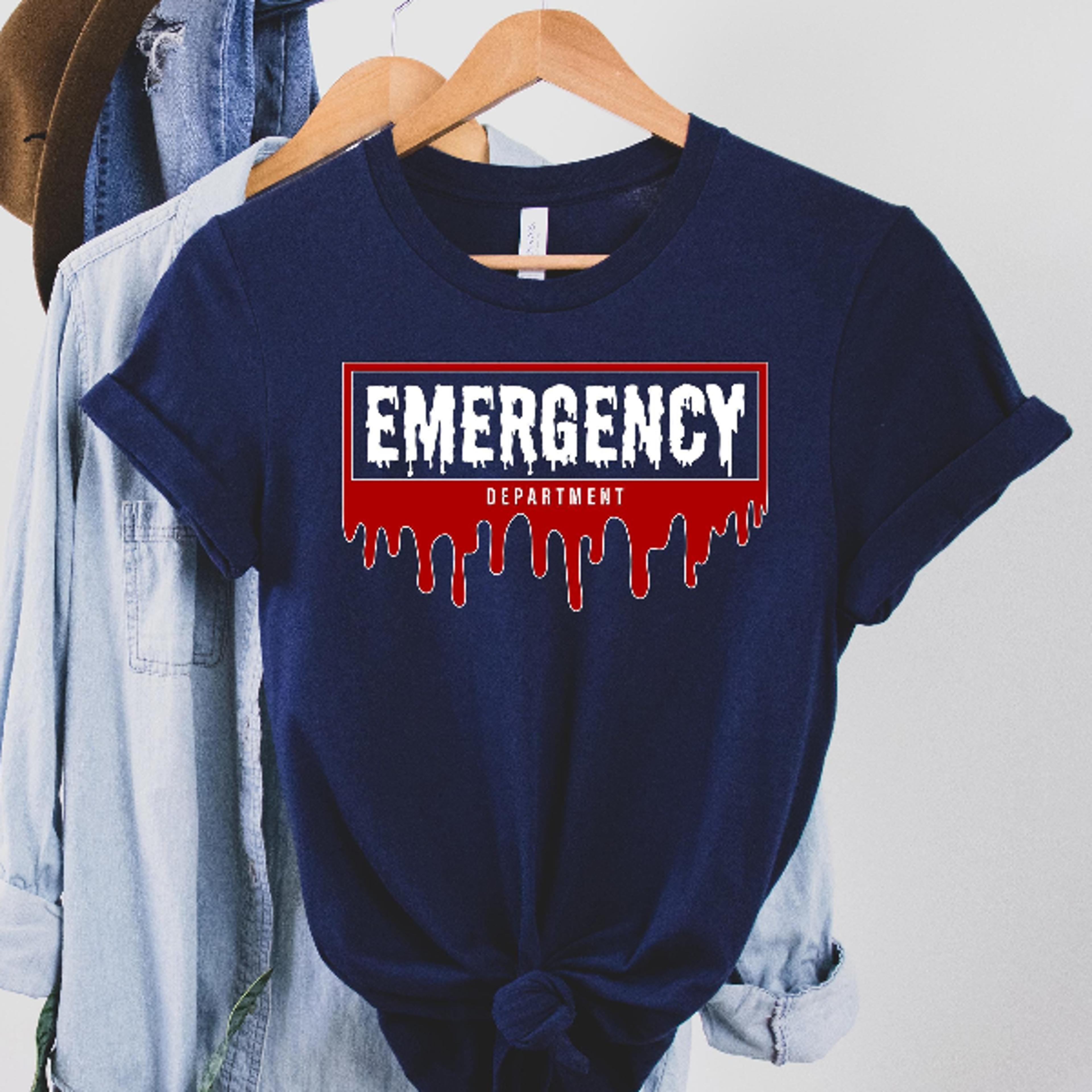 emergency department halloween shirt er nurse spooky season tee