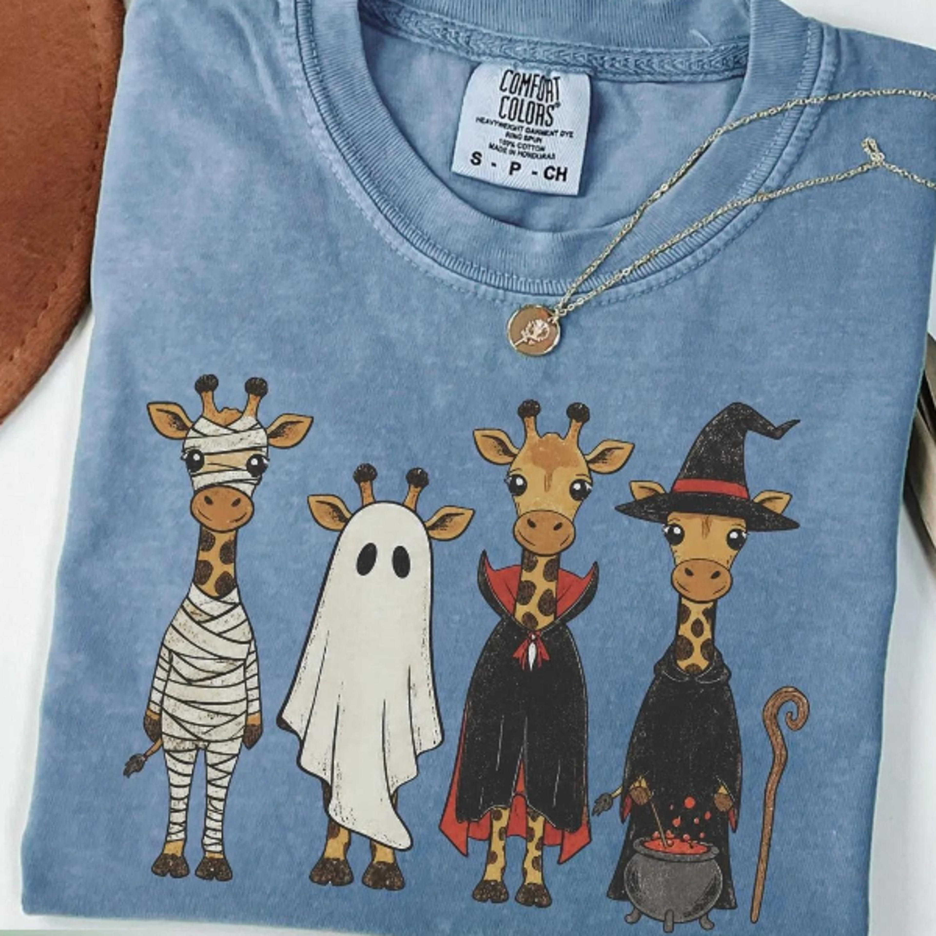 Giraffe Halloween Shirt Funny Giraffe Boo Tee 1