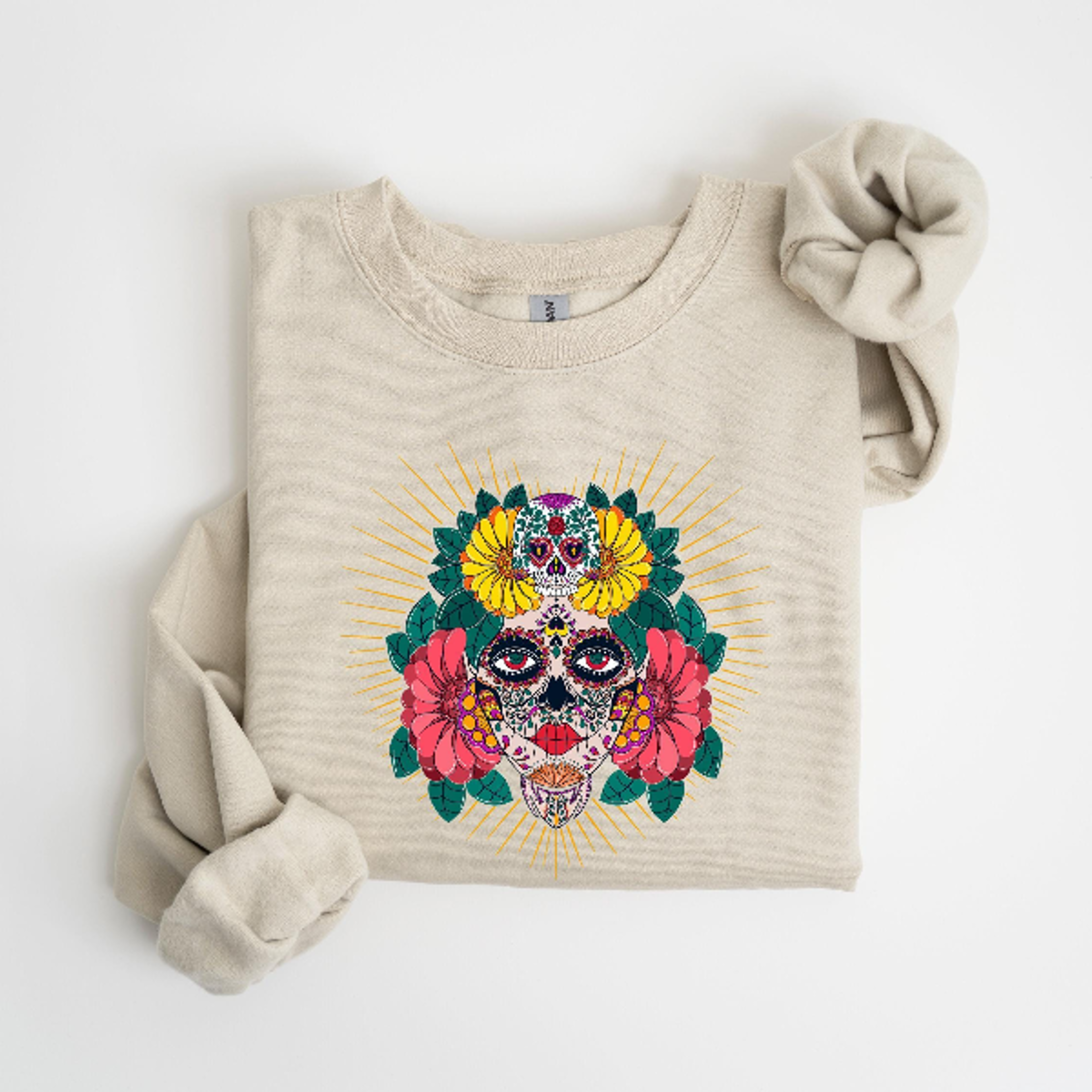 Dia De Los Muertos TShirt Sugar Skull Day Of The Dead Halloween Tee 1