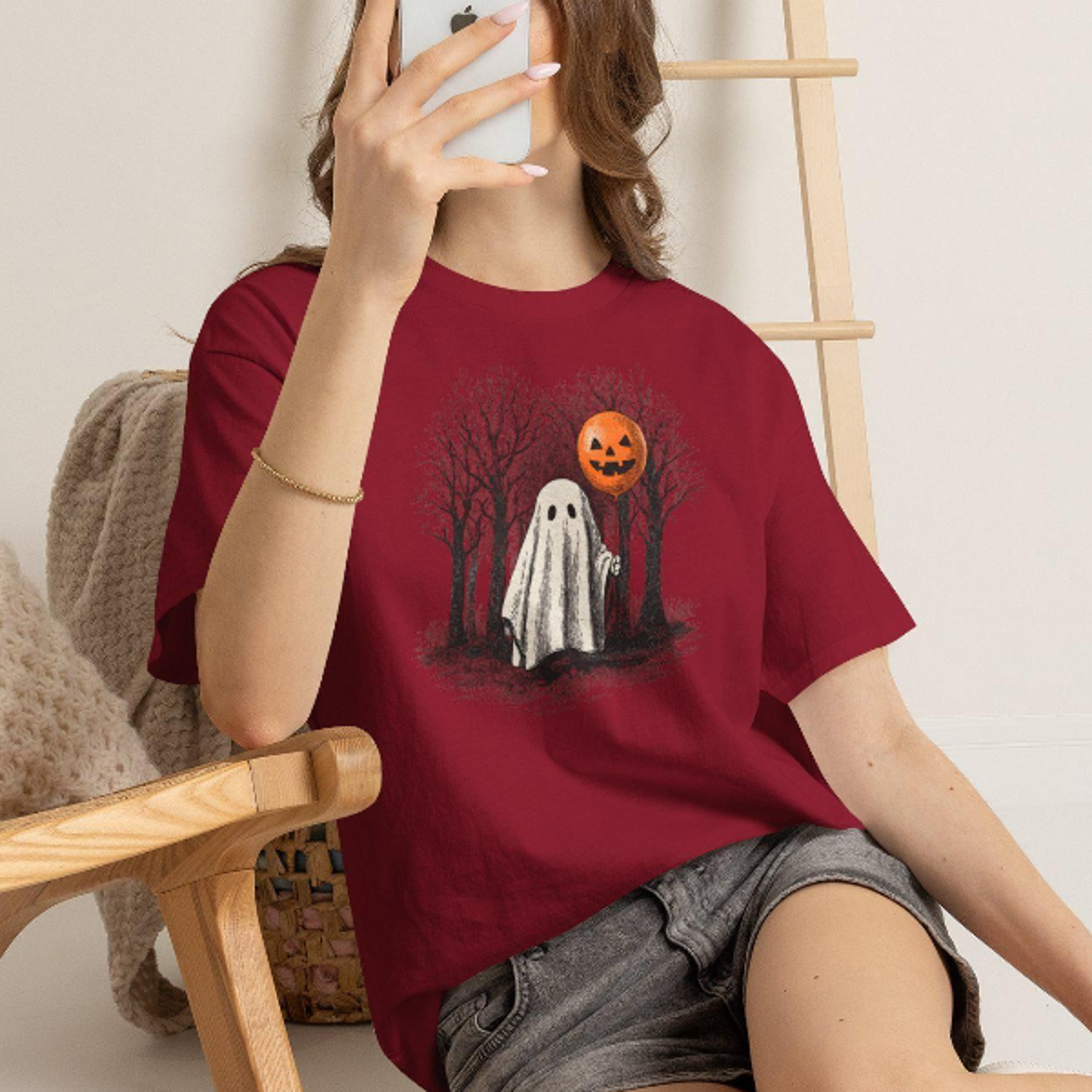 halloween lovers t-shirt, spooky season shirt, shirt with cute ghost, halloween lovers t-shirt, retro halloween shirt