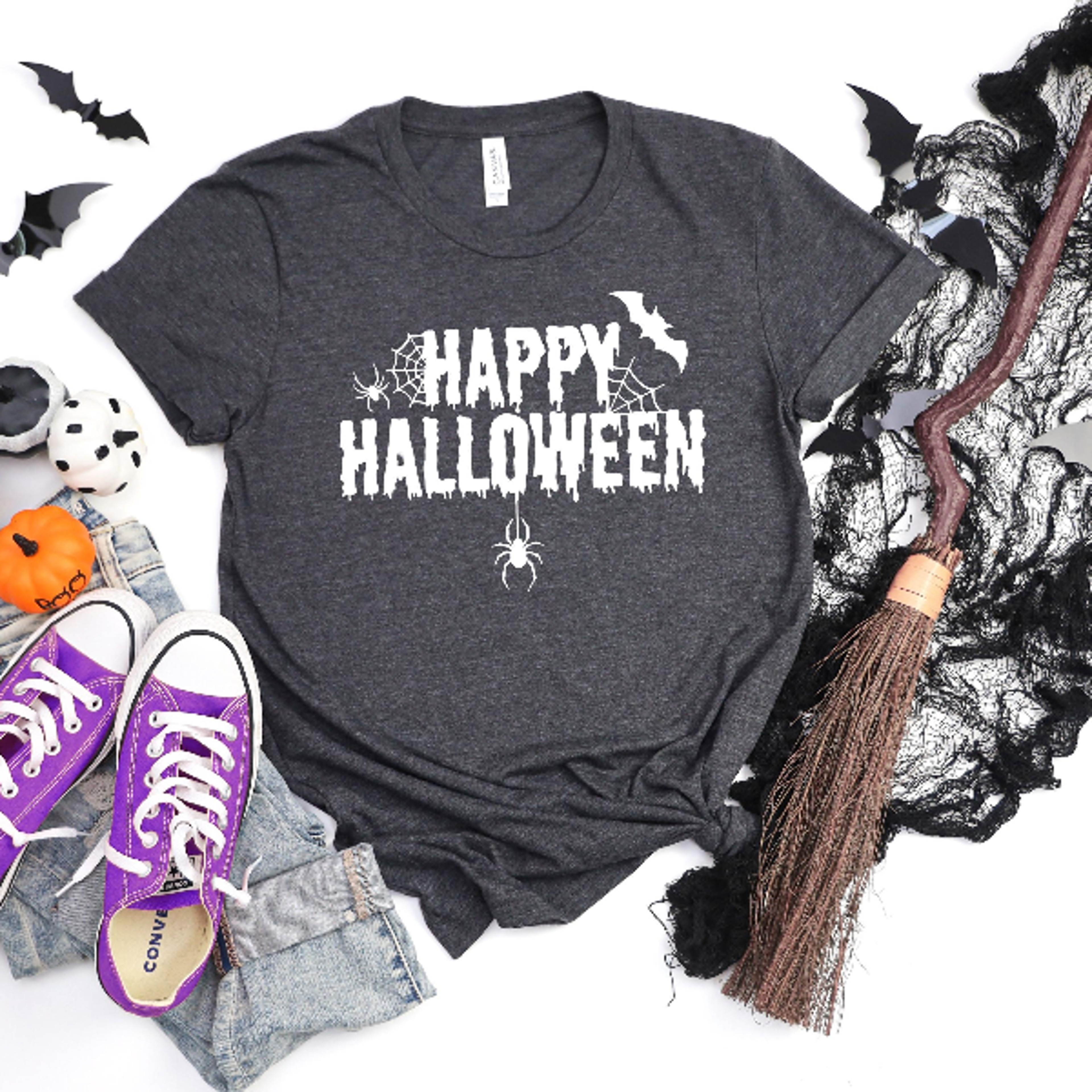 Happy Halloween Shirt Funny Spooky Party Fall Outfit Tee 2