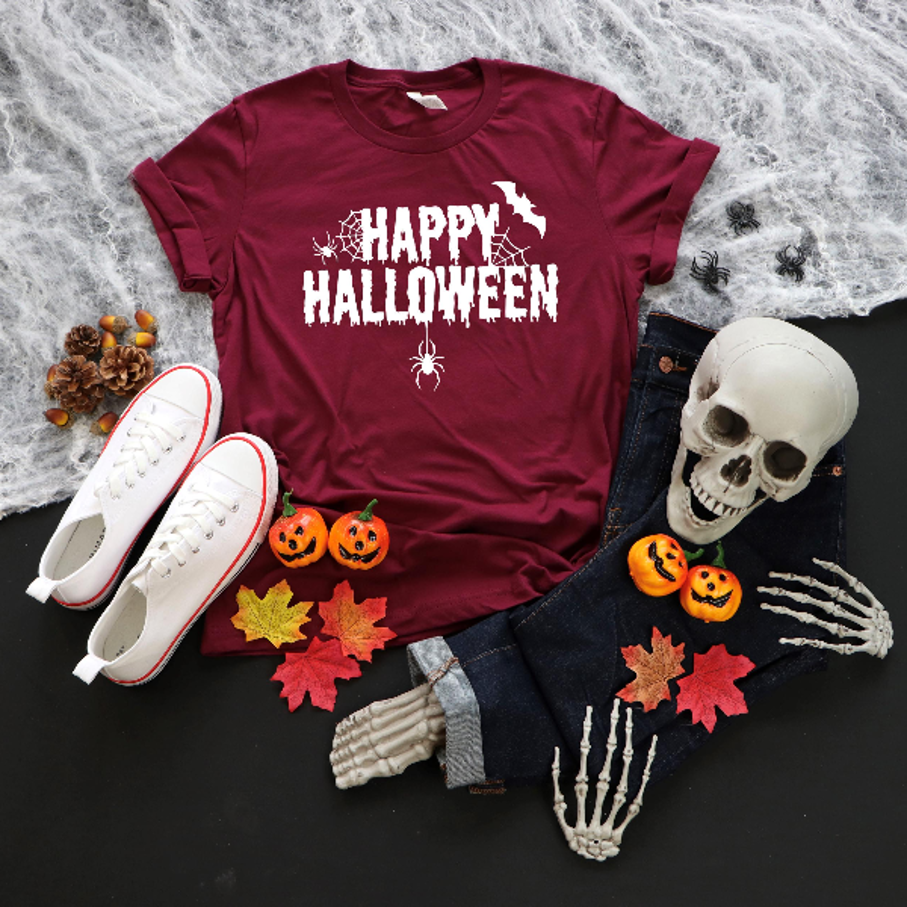 Happy Halloween Shirt Funny Spooky Party Fall Outfit Tee 3