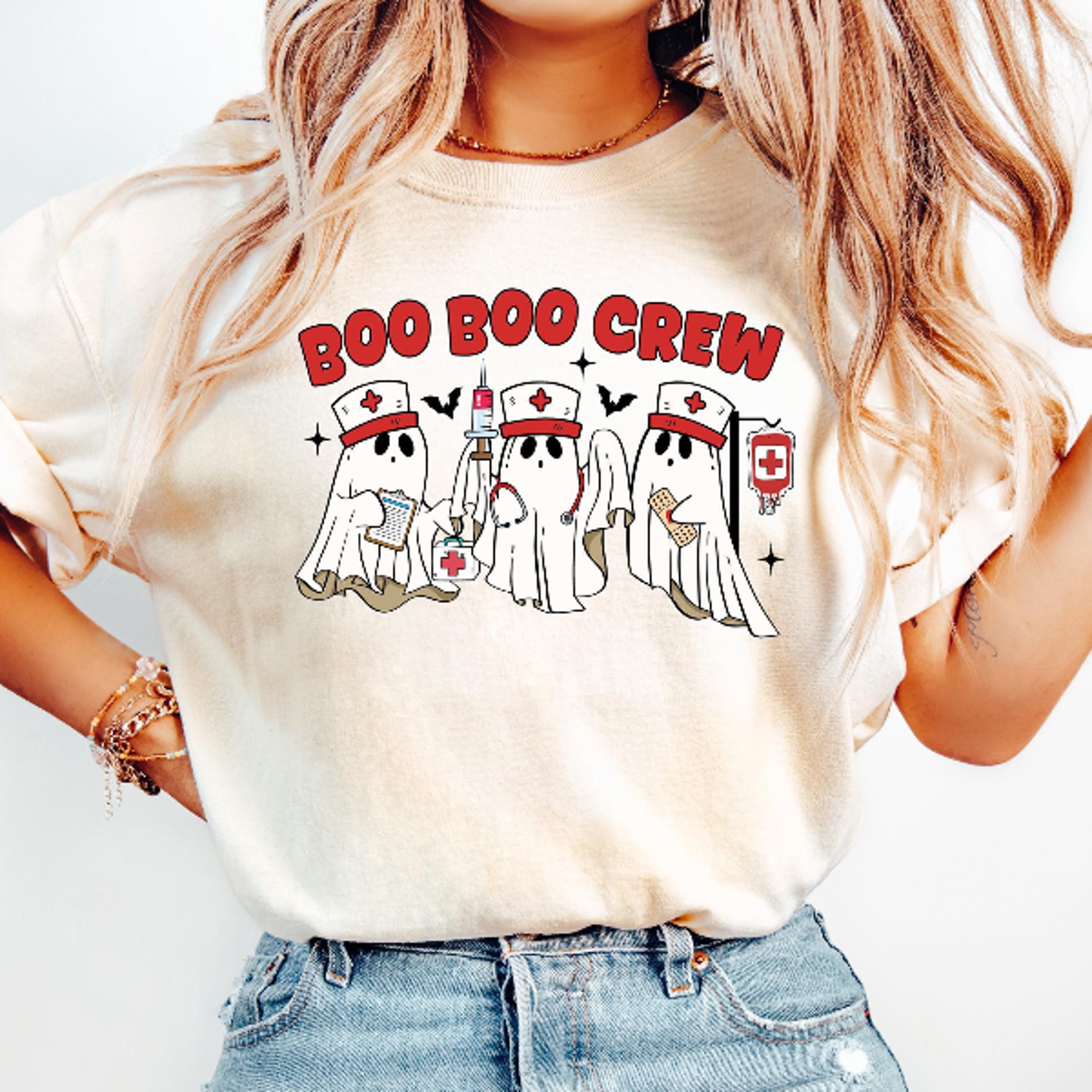 boo boo nursing crew halloween nurse shirt funny spooky nurse tee
