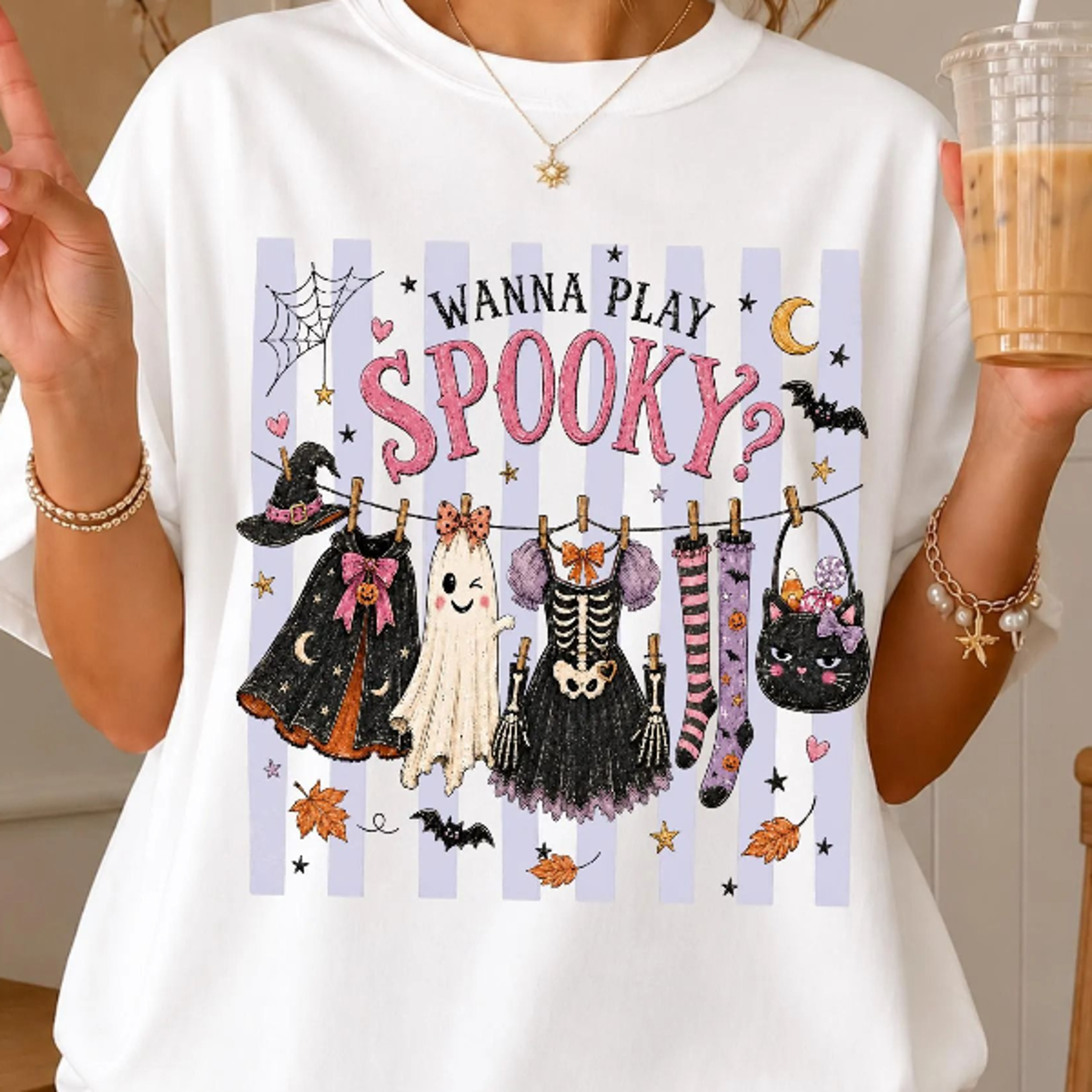 spooky halloween shirt, wanna play spooky tee, cute ghost halloween shirt