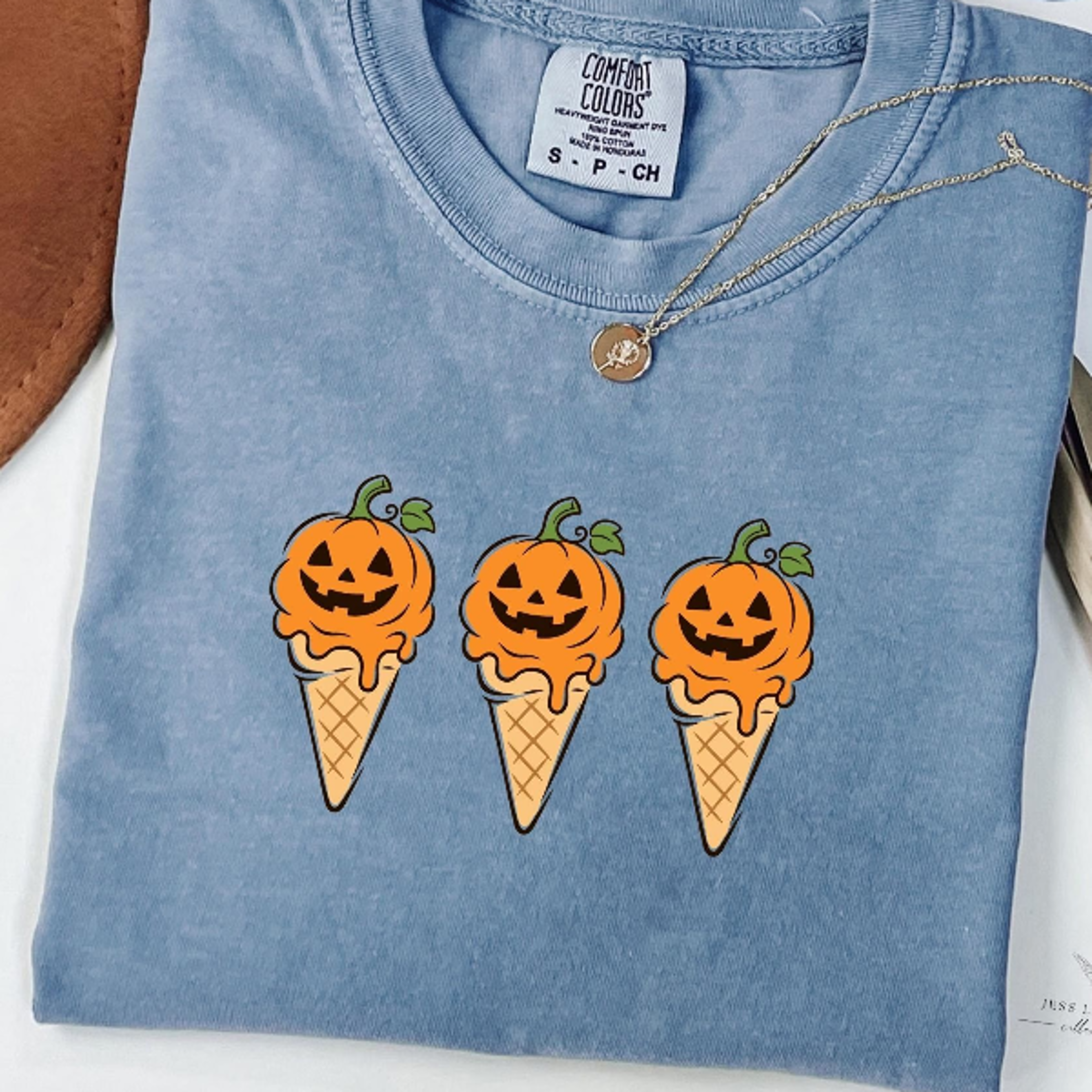 Summerween Shirt Spooky Summer Tee Halloween Tshirt Pumpkin Ice Cream Tshirt 1