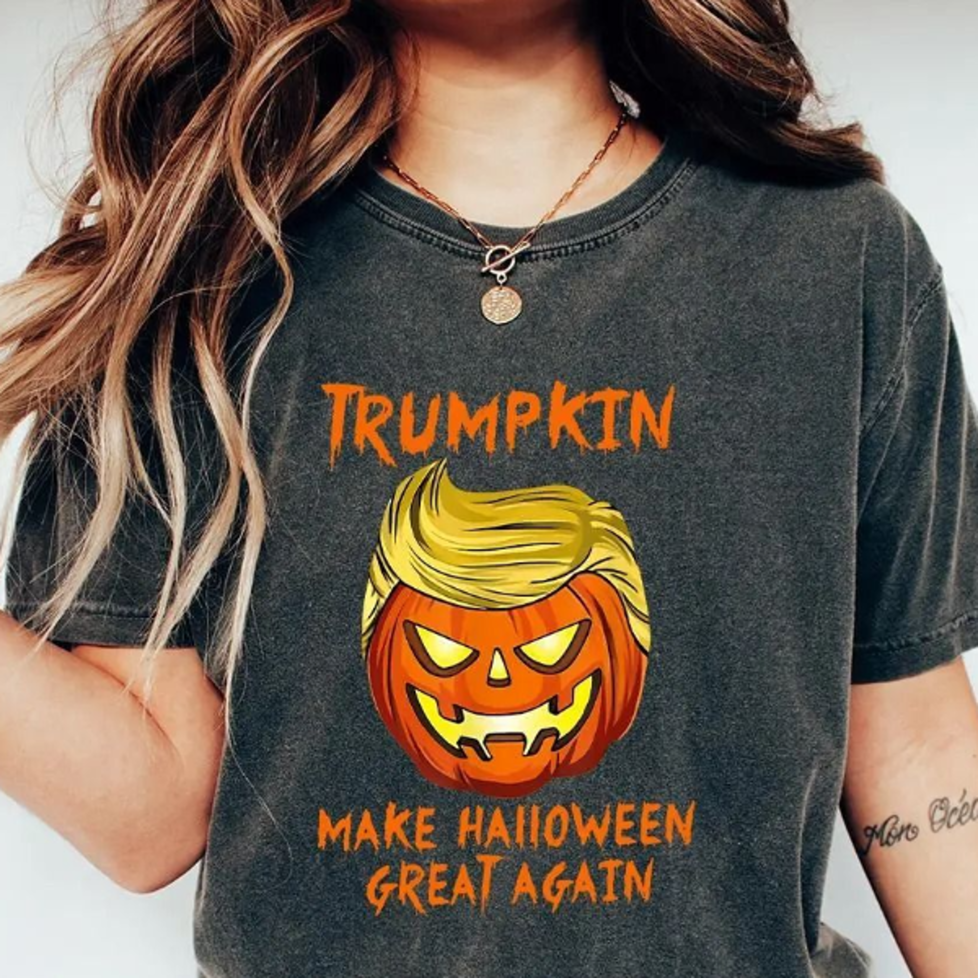 Halloween Trumpkin Shirt Halloween Shirt President Trump 2024 Shirt Stand With Trump Shirt Make Hal