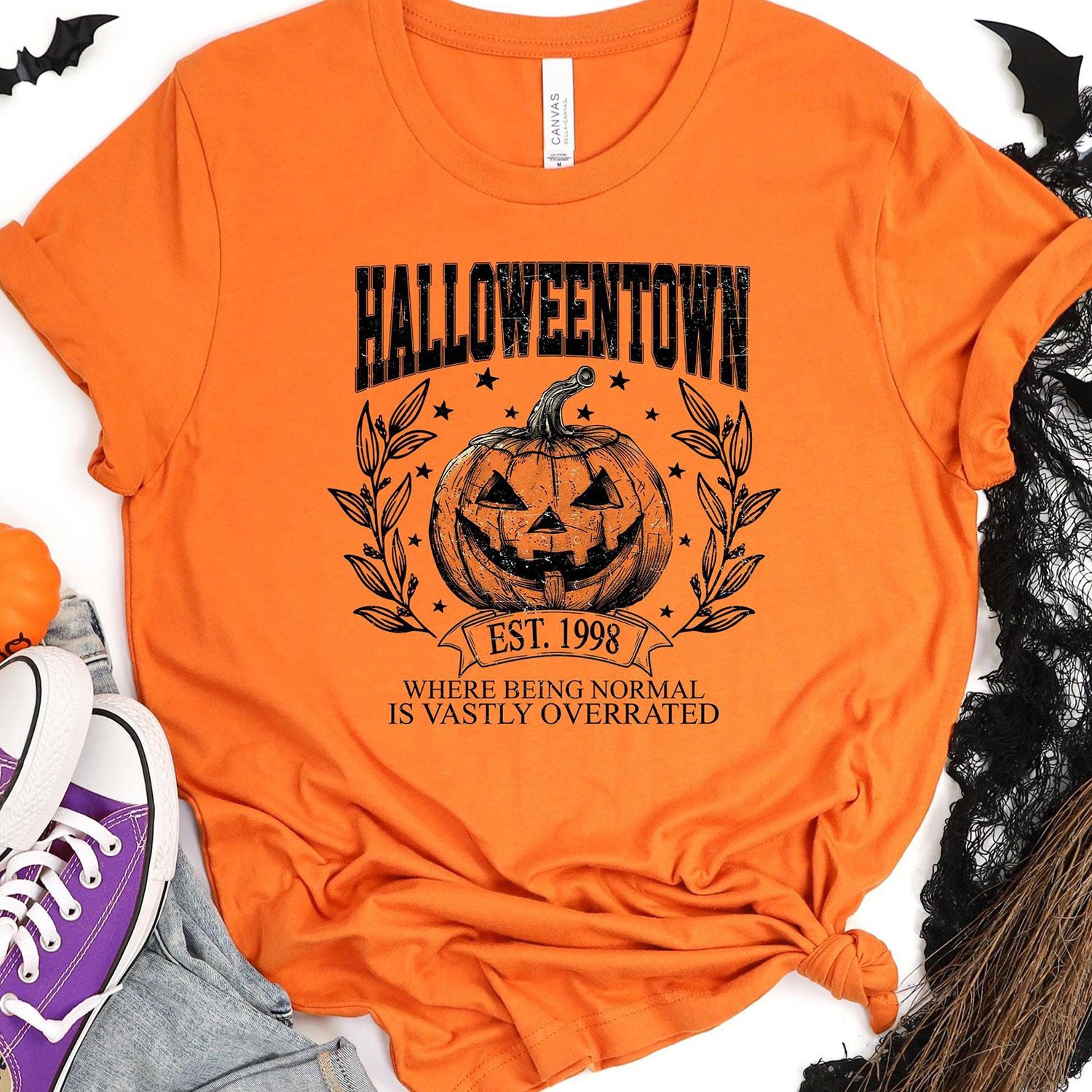 Halloweentown Pumpkin Shirt Spooky Season Halloween Crewneck 1