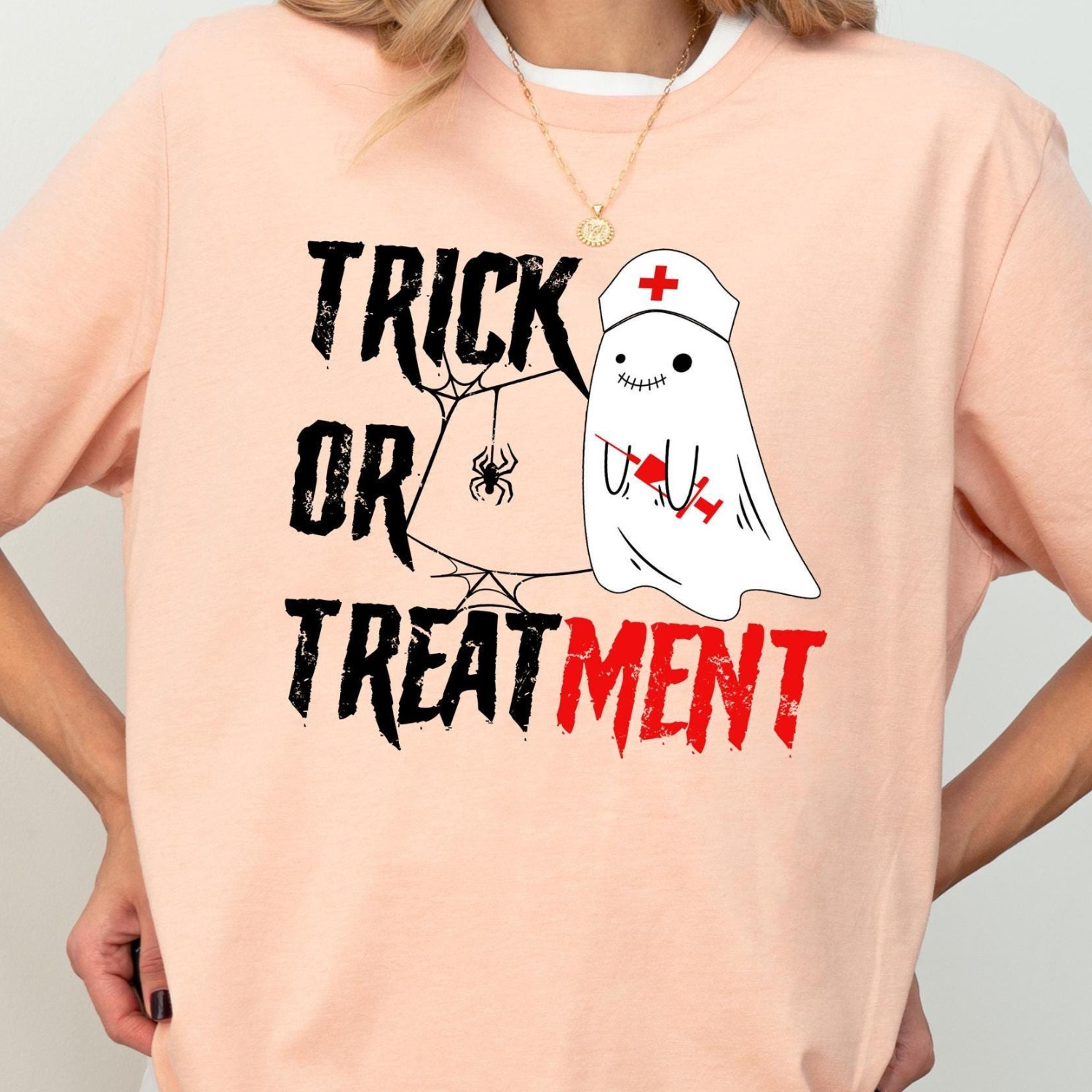 Ghost Nurses Halloween Shirt Spooky Nursing Student Healthcare Tee 2jpg