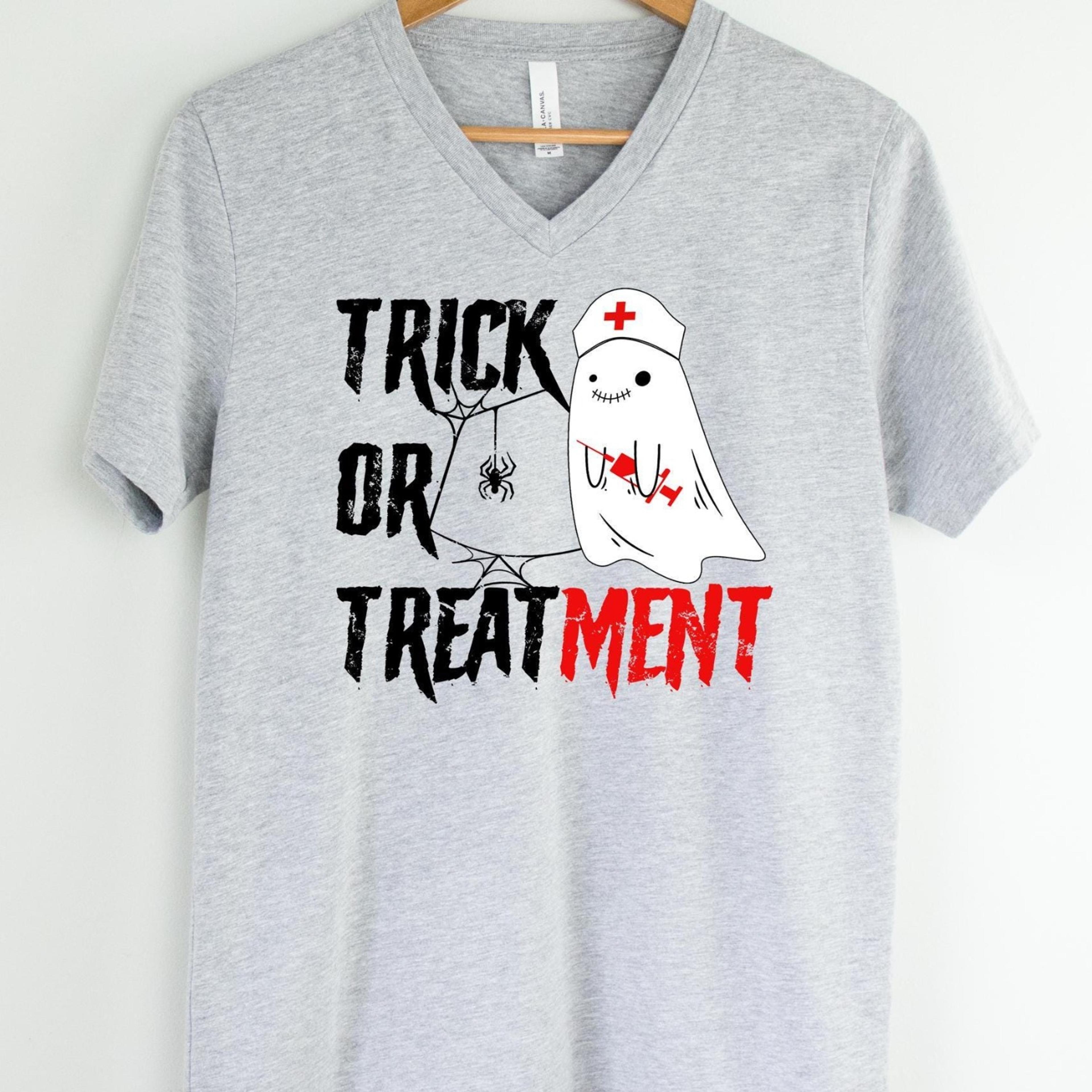 Ghost Nurses Halloween Shirt Spooky Nursing Student Healthcare Tee 3jpg