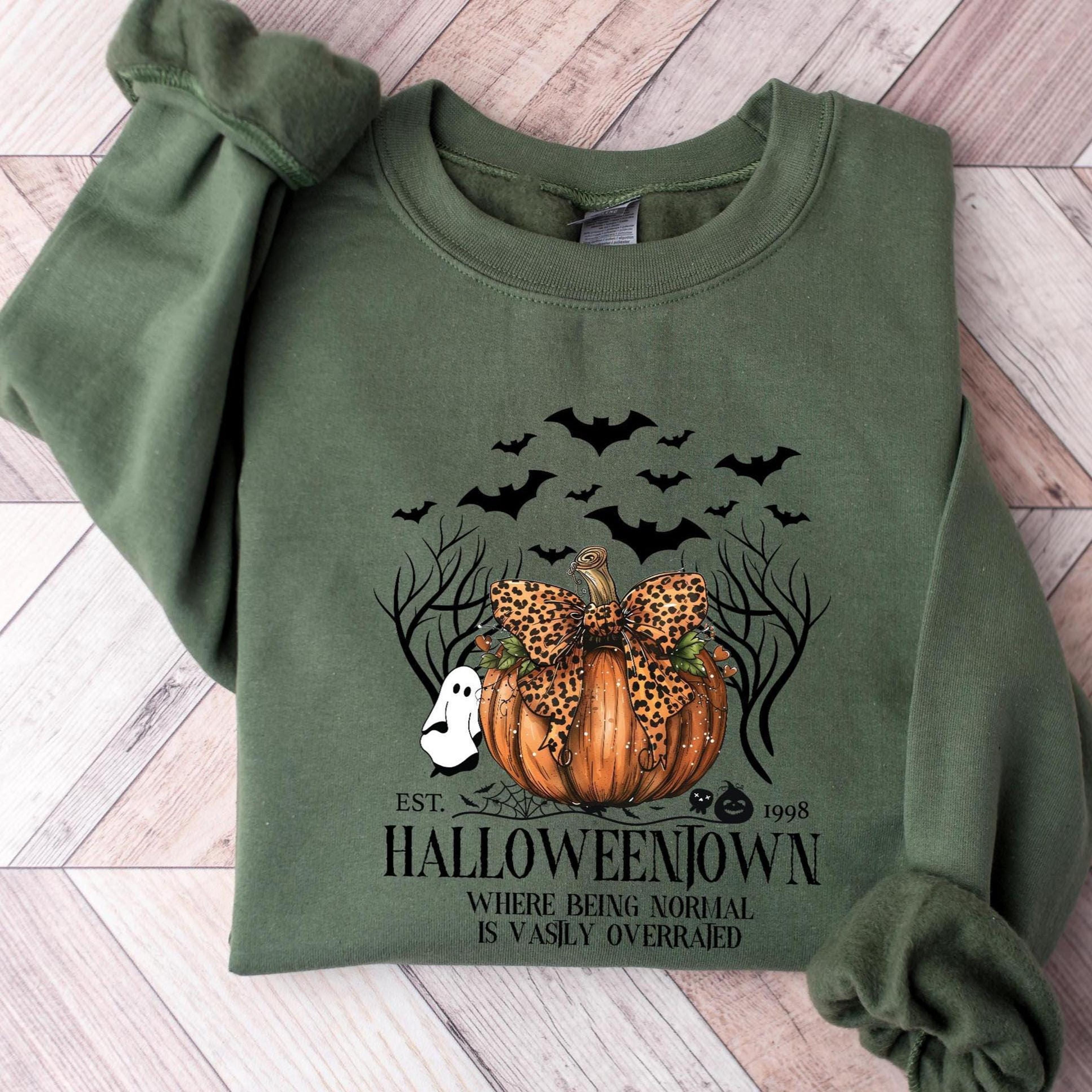 Halloweentown Est 1998 Sweatshirt Retro Halloween University Crewneck 1