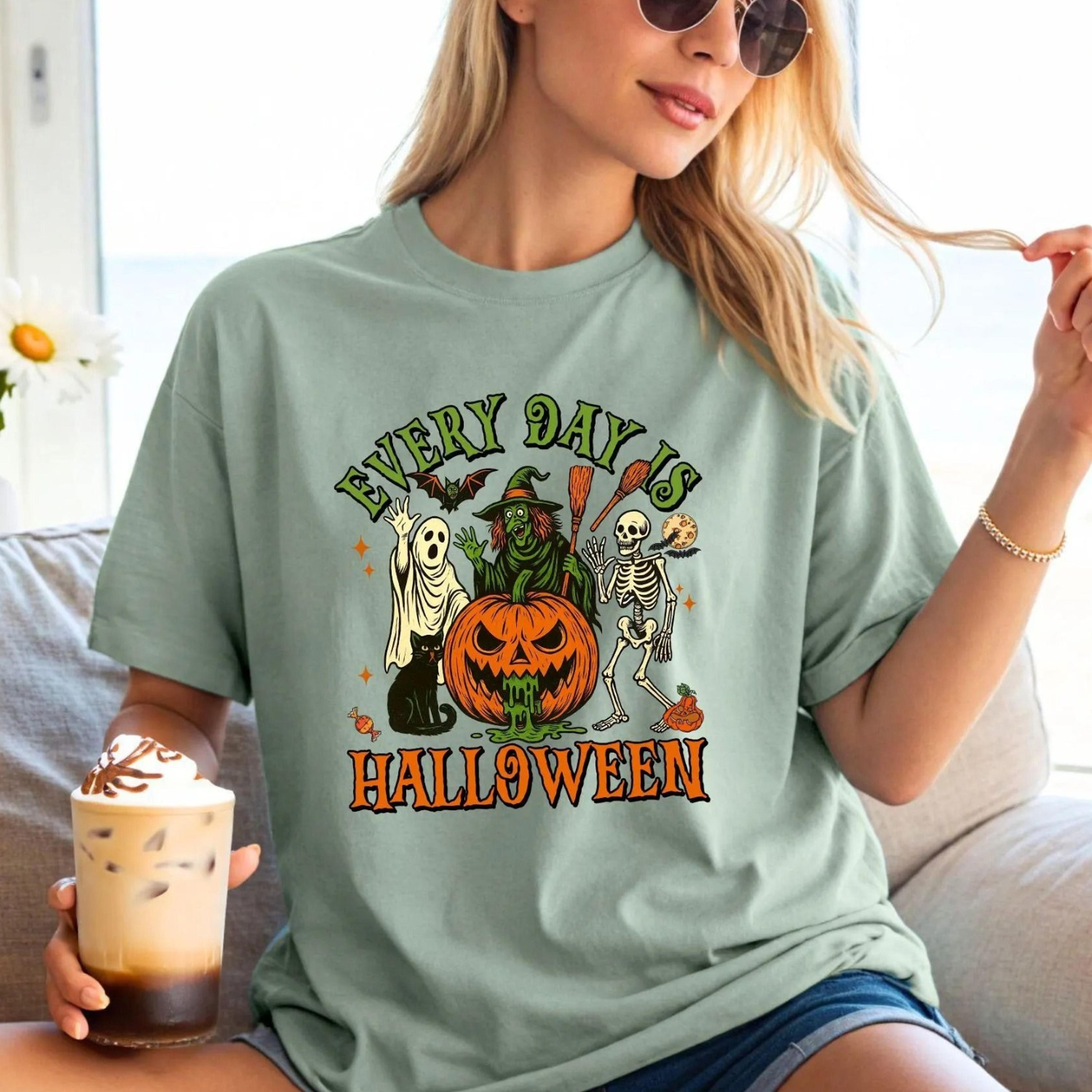 Day Is Halloween Shirt Retro Spooky Tshirt Fall Skeleton TShirt Halloween Shirt Horror Shirt Spooky 