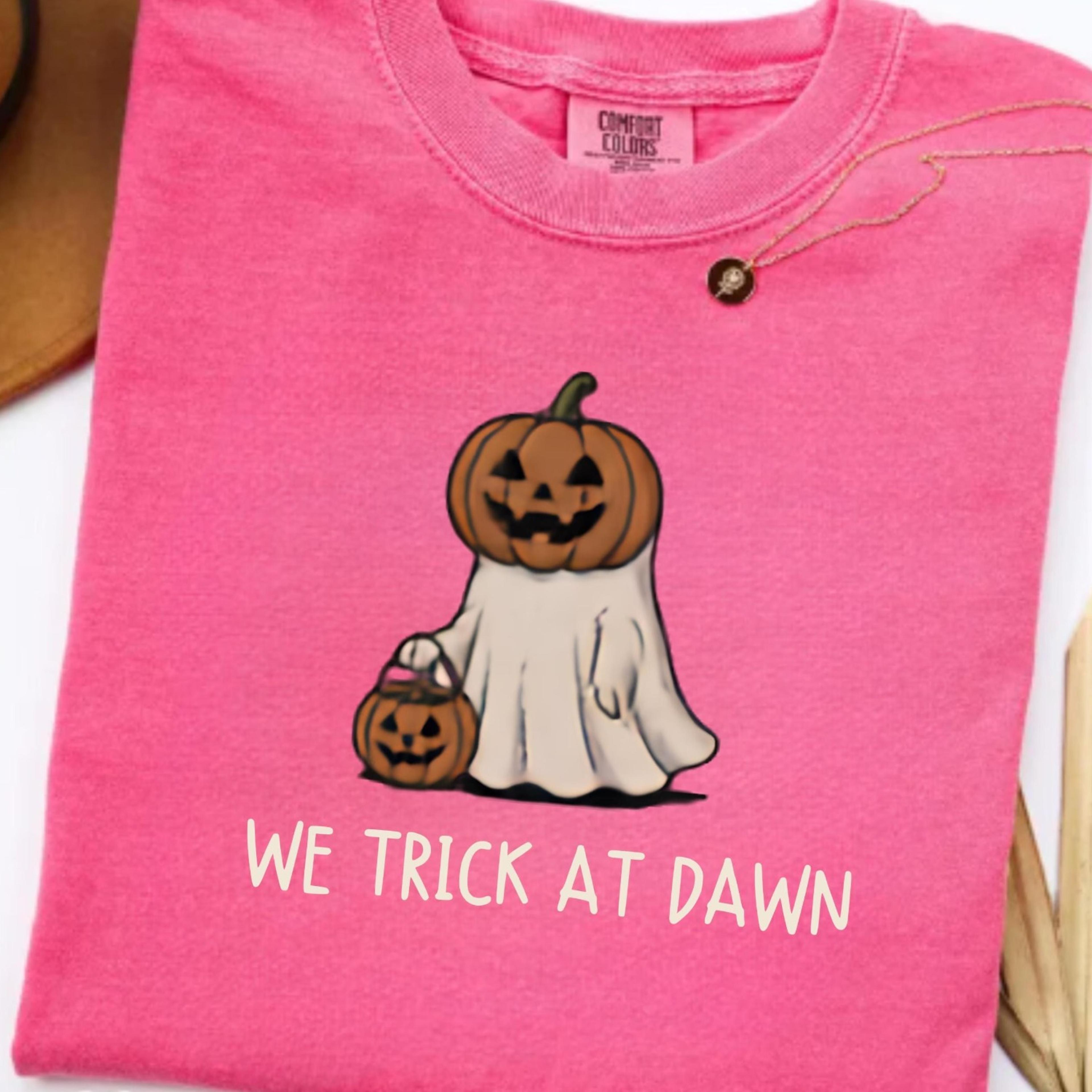 Trick Or Treat ShirtFunny MemeCute Spooky Fall Graphic TeeAutumn 2jpg