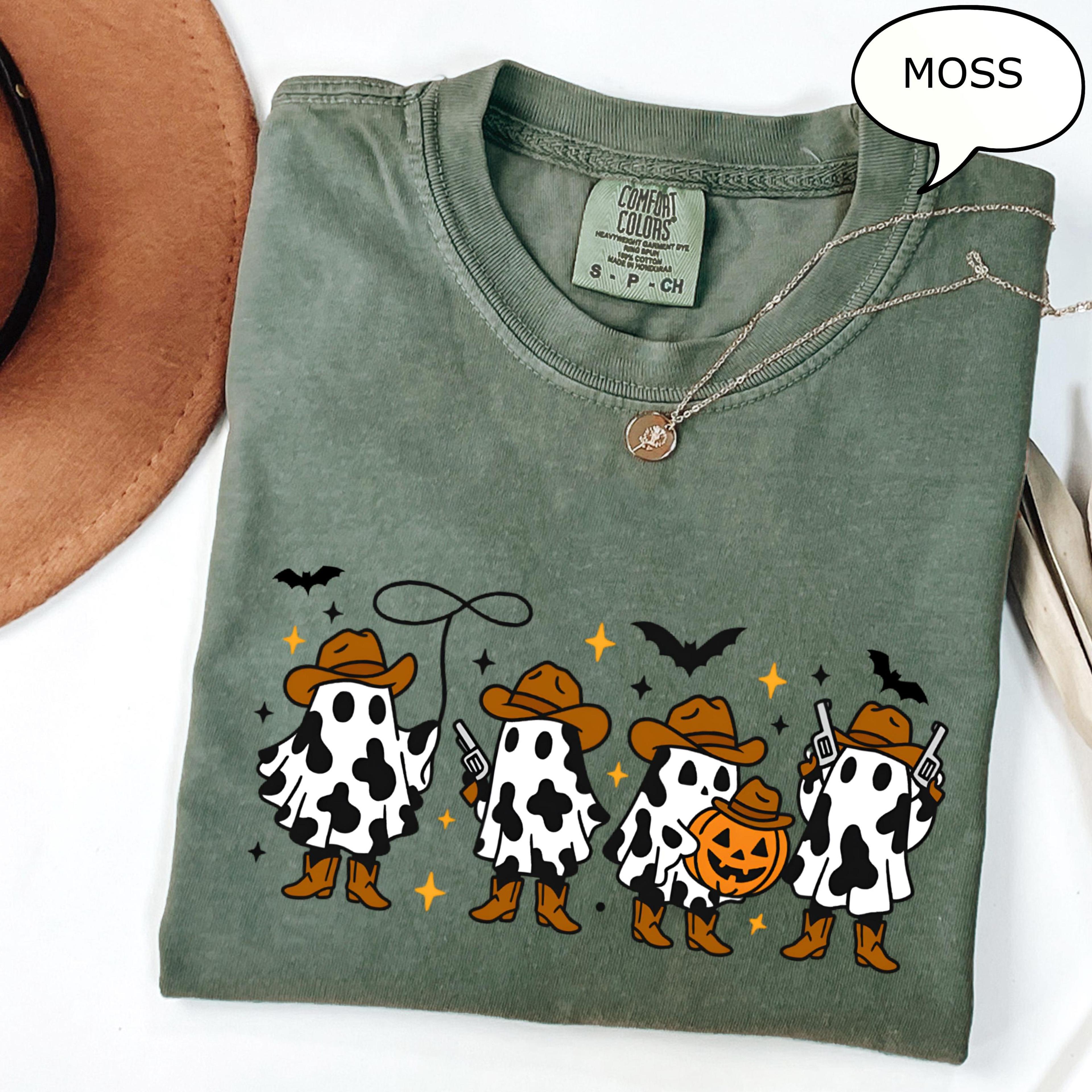 Western Ghost TShirt Halloween Shirt Cute Ghost Shirt Halloween Party Shirt Spooky Fall Shirt Count