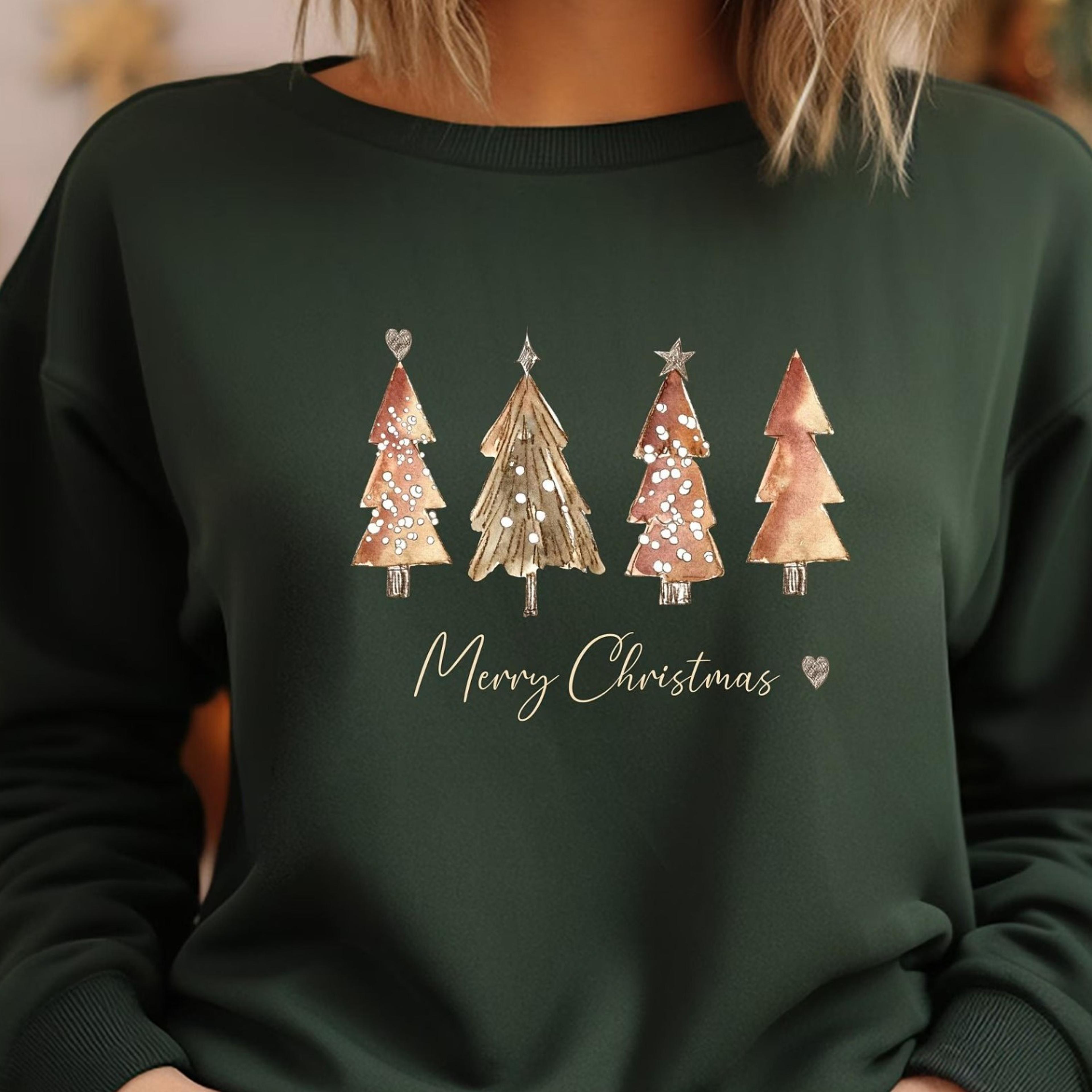 christmas tree sweatshirt christmas tree winter sweater, christmas sweatshirt women, christmas shirt, winter sweater, c