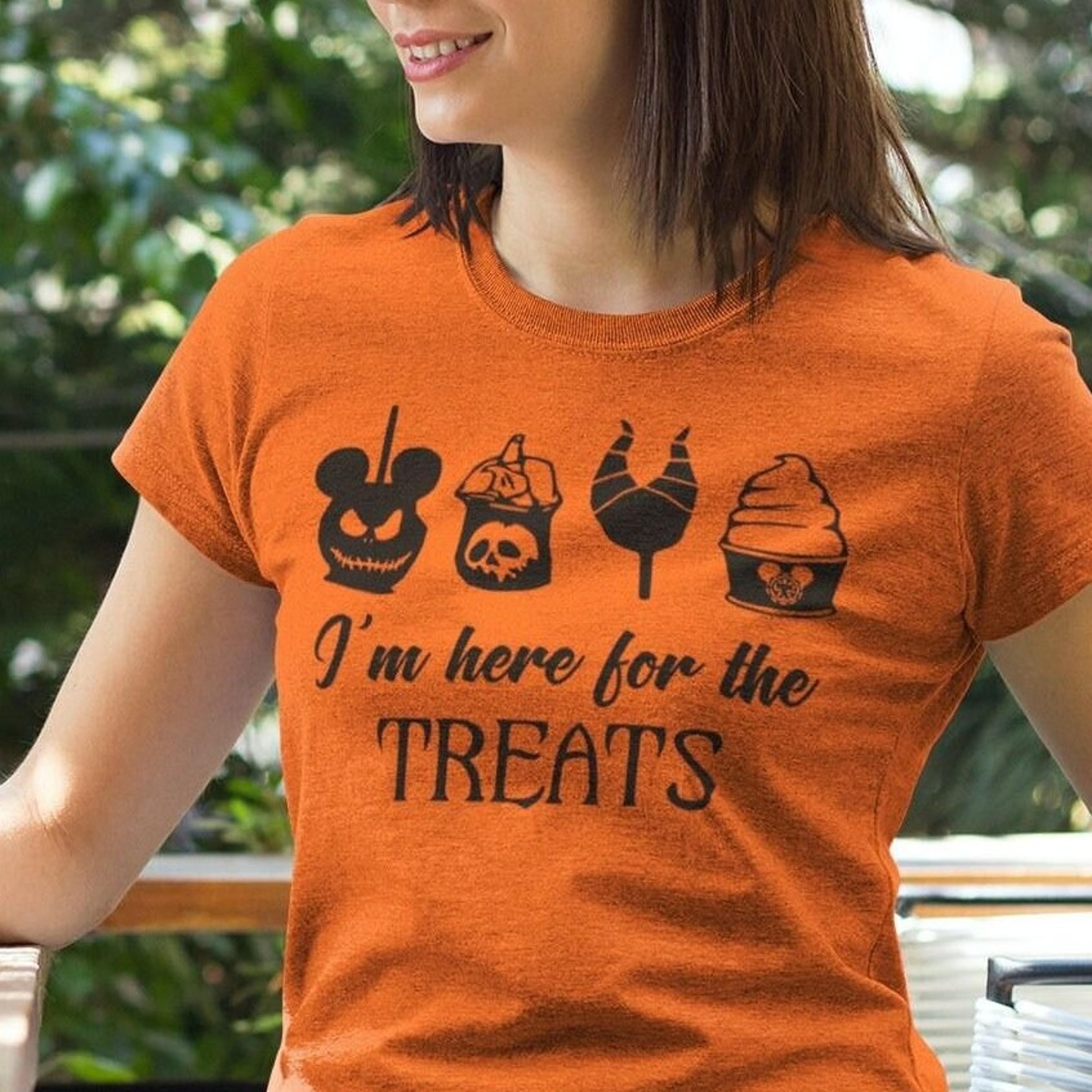 i'm here for the halloween treats shirts, halloween treats shirts, party halloween shirts, boo family shirts, unisex