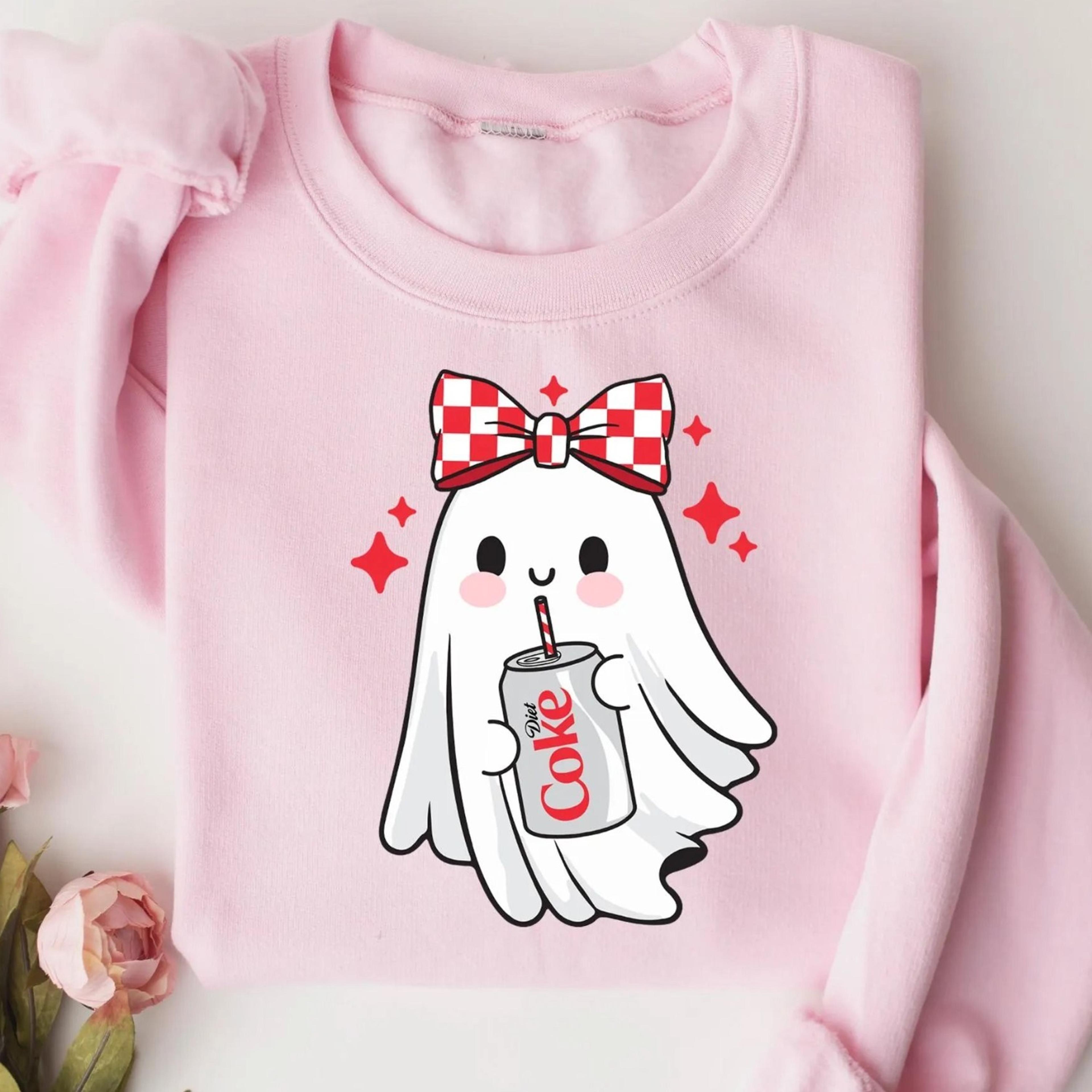 halloween diet coke ghost sweatshirt, diet coke ghost sweater, funny skeleton diet coke sweatshirt, diet coke shirt