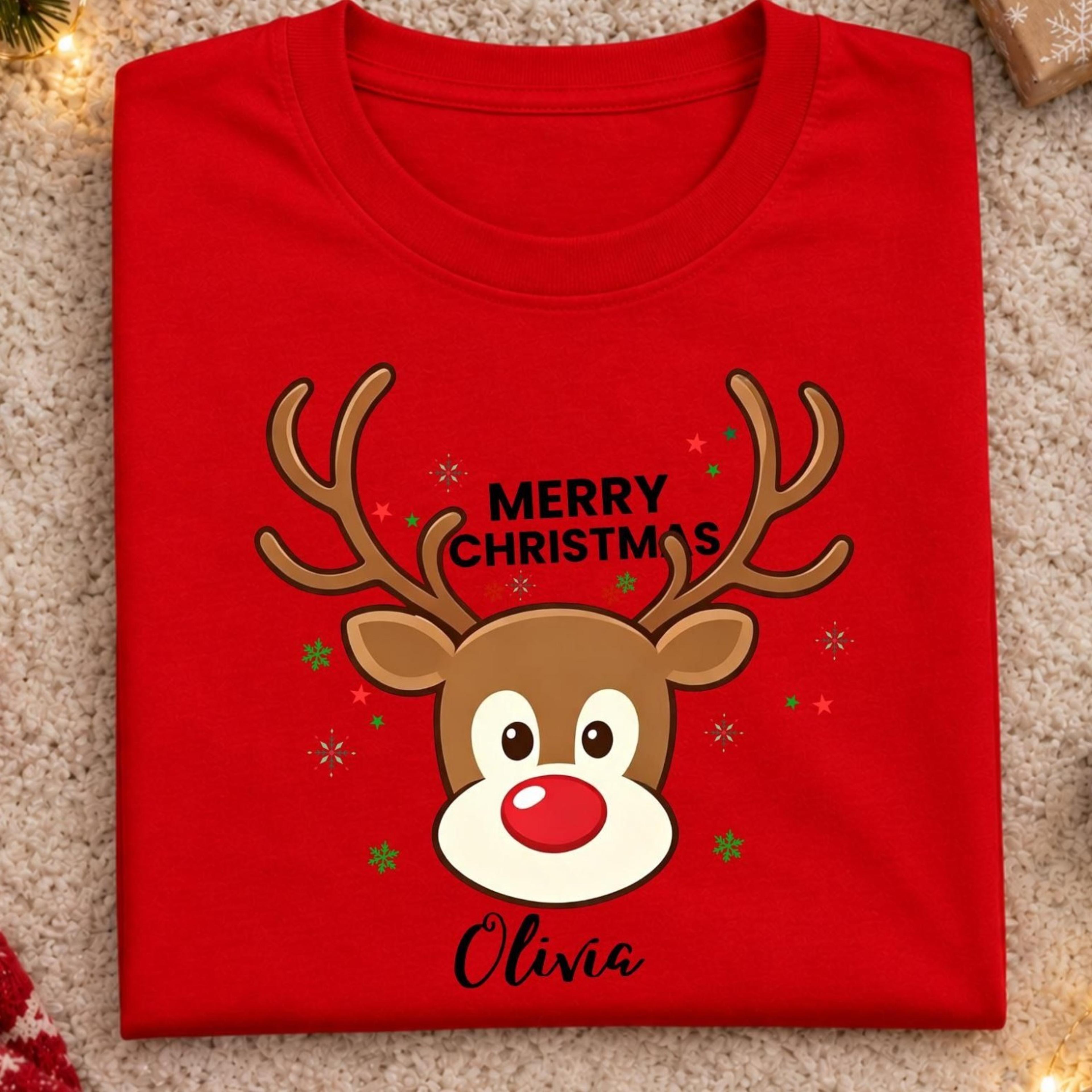 christmas reindeer t shirt, christmas shirt, merry christmas tee, women's christmas gift