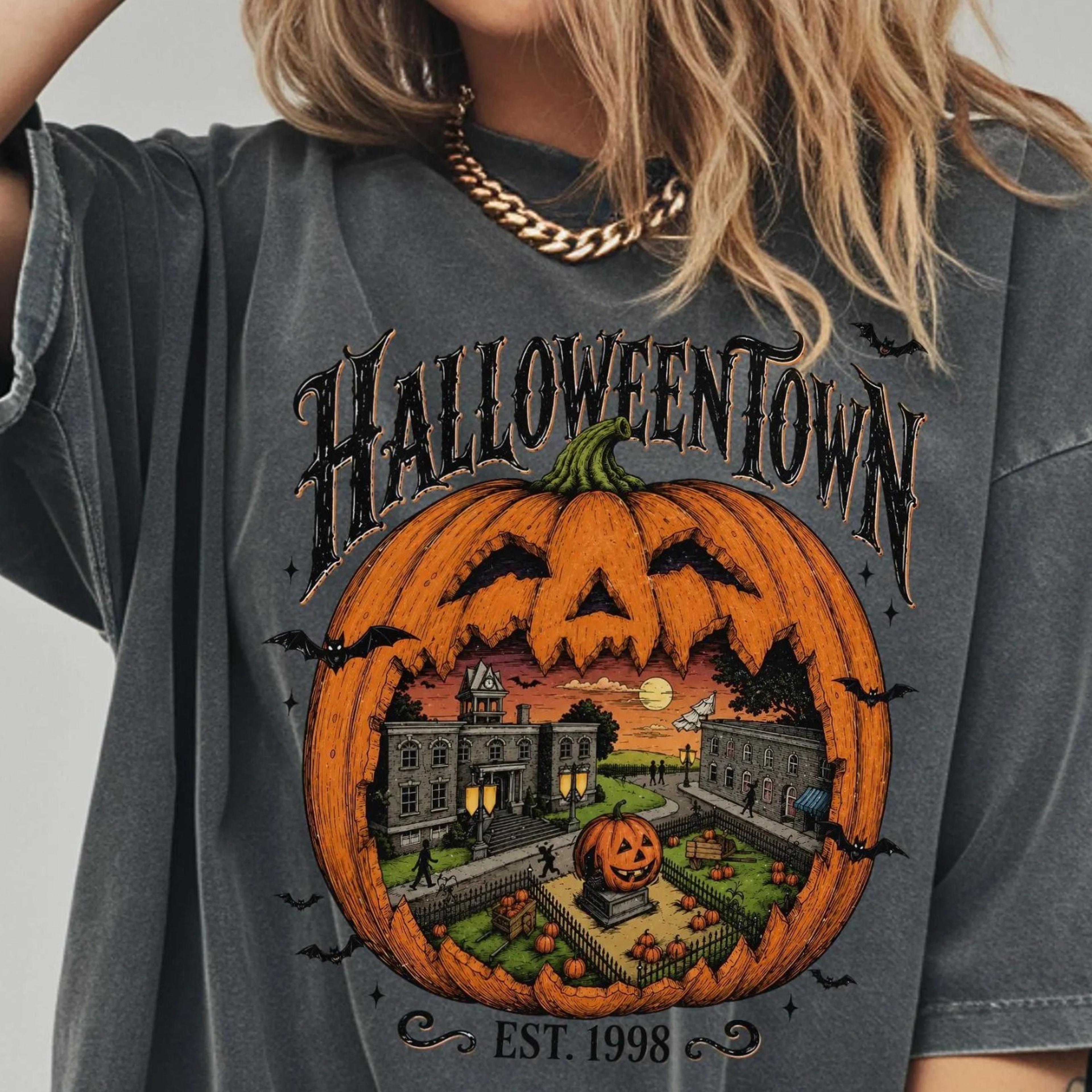 halloween tee, spooky season apparel, trick or treat apparel, retro halloweentown shirt