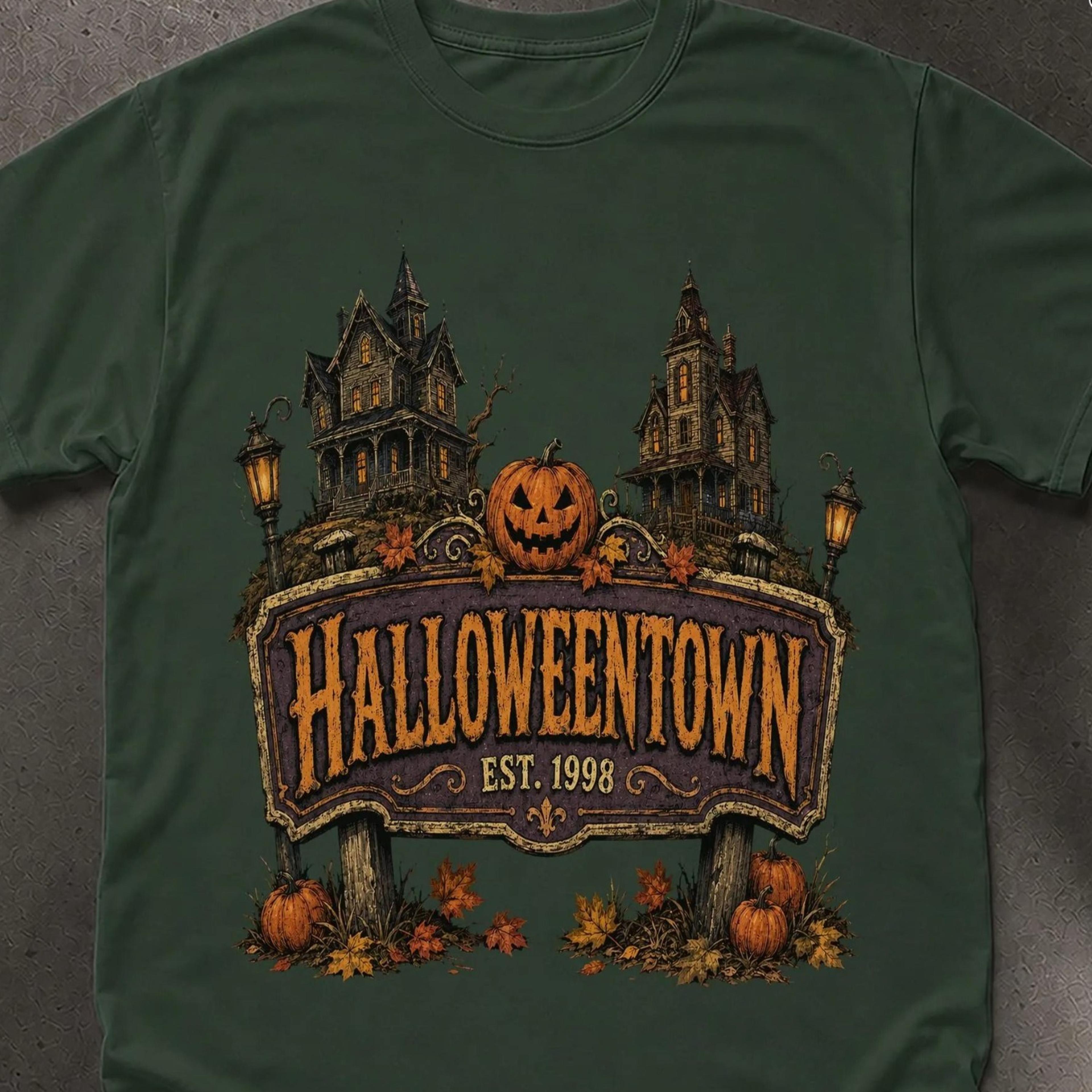 halloweentown est 1998 t-shirt, halloween sweatshirt, retro halloween shirt, halloween pumpkin tee, unisex halloween tee