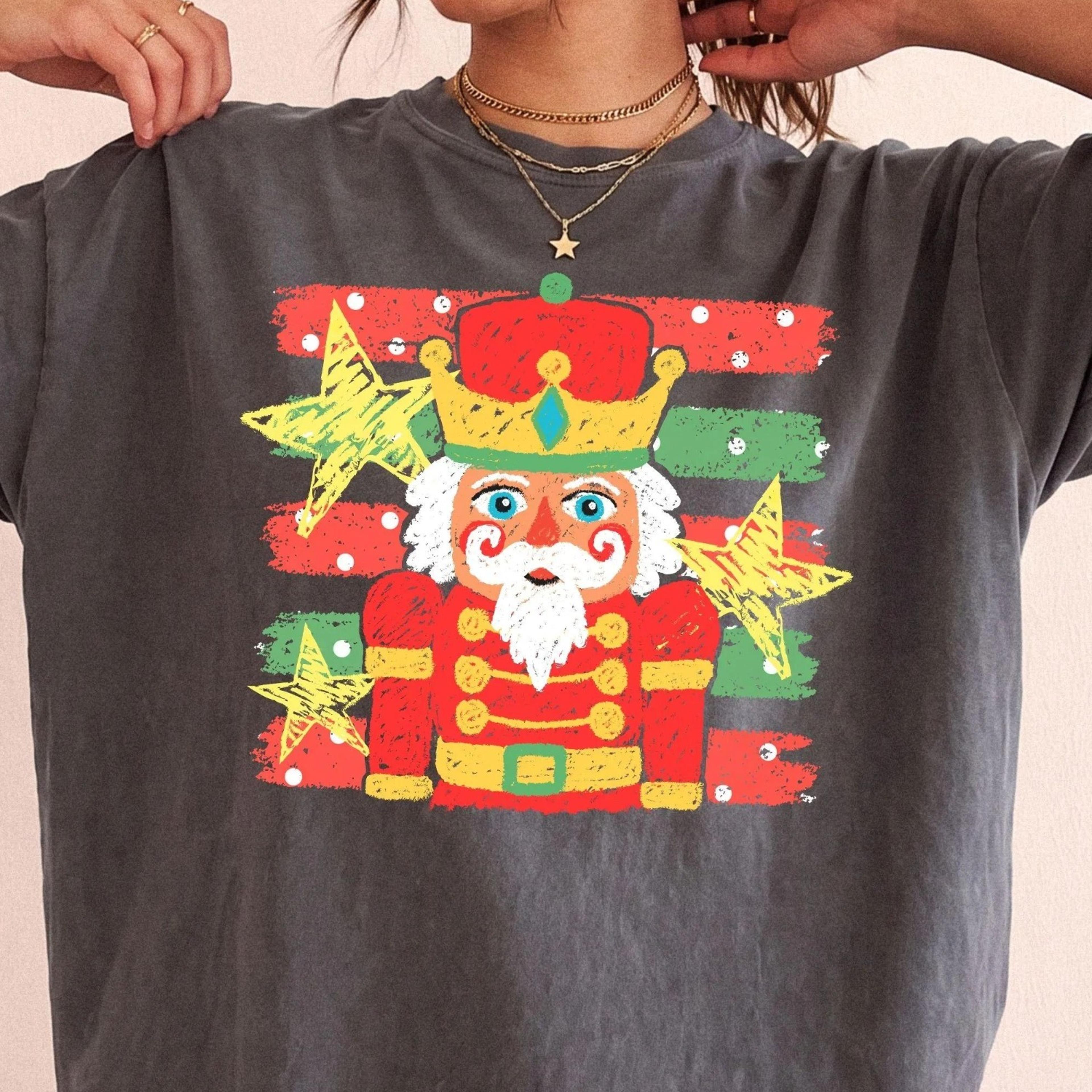 retro nutcracker christmas shirt | vintage red nutcracker ballet christmas tshirt | matching family
