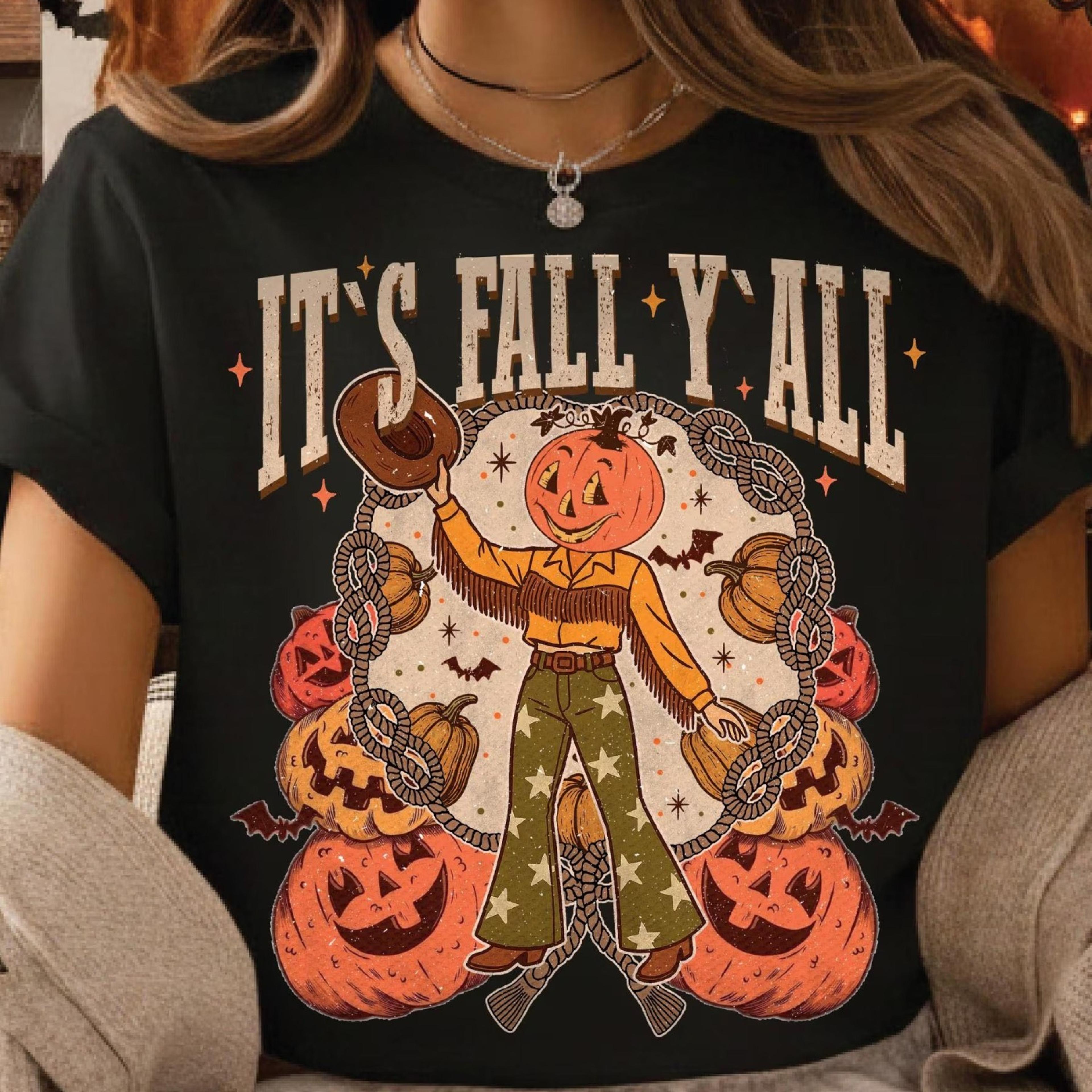 it's fall y'all shirt, cute fall t-shirt, pumpkin shirt, halloween shirt, pumpkin season sweatshirt, pumpkin shirt, cute