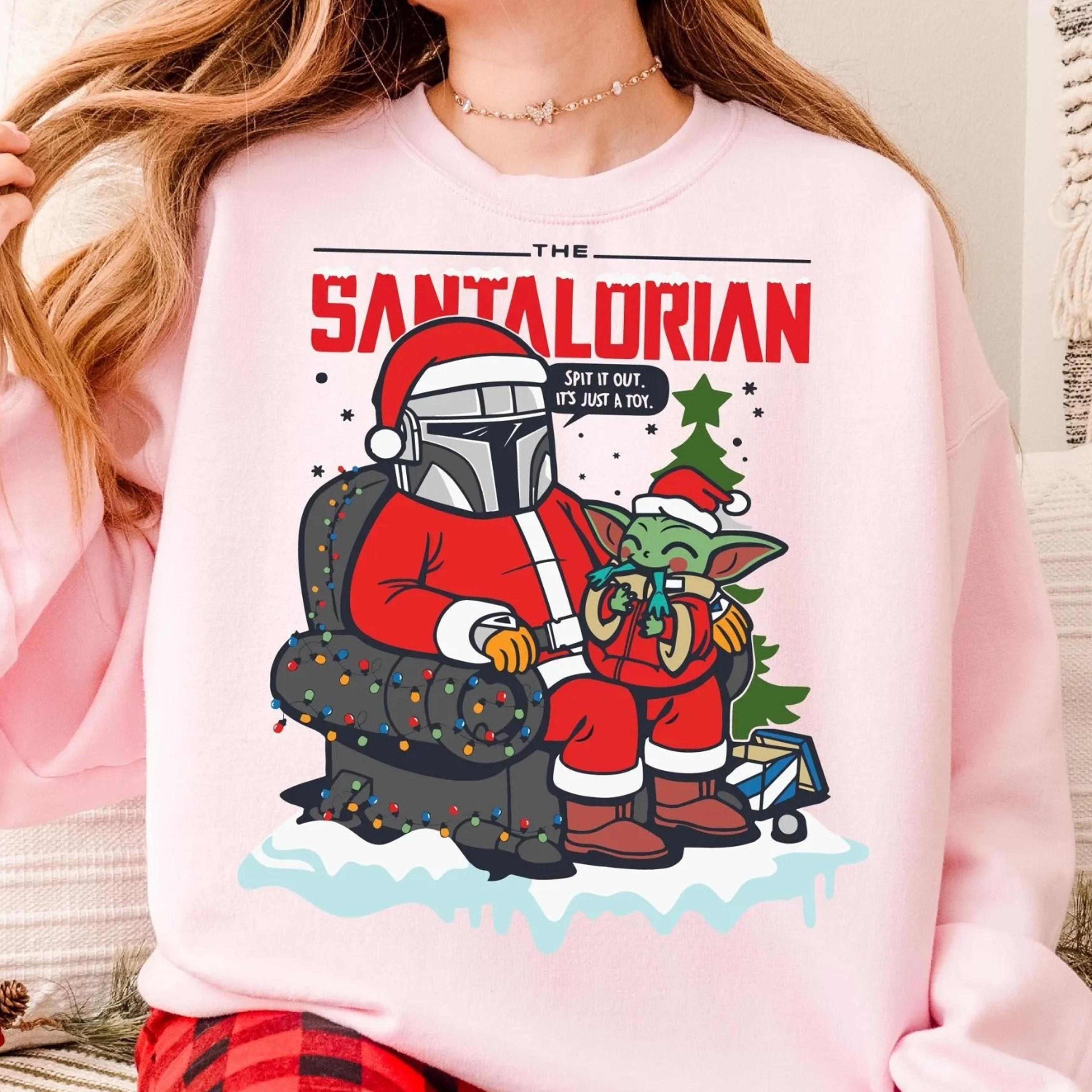 funny santa christmas shirt, galaxy christmas sweater, christmas family sweatshirt