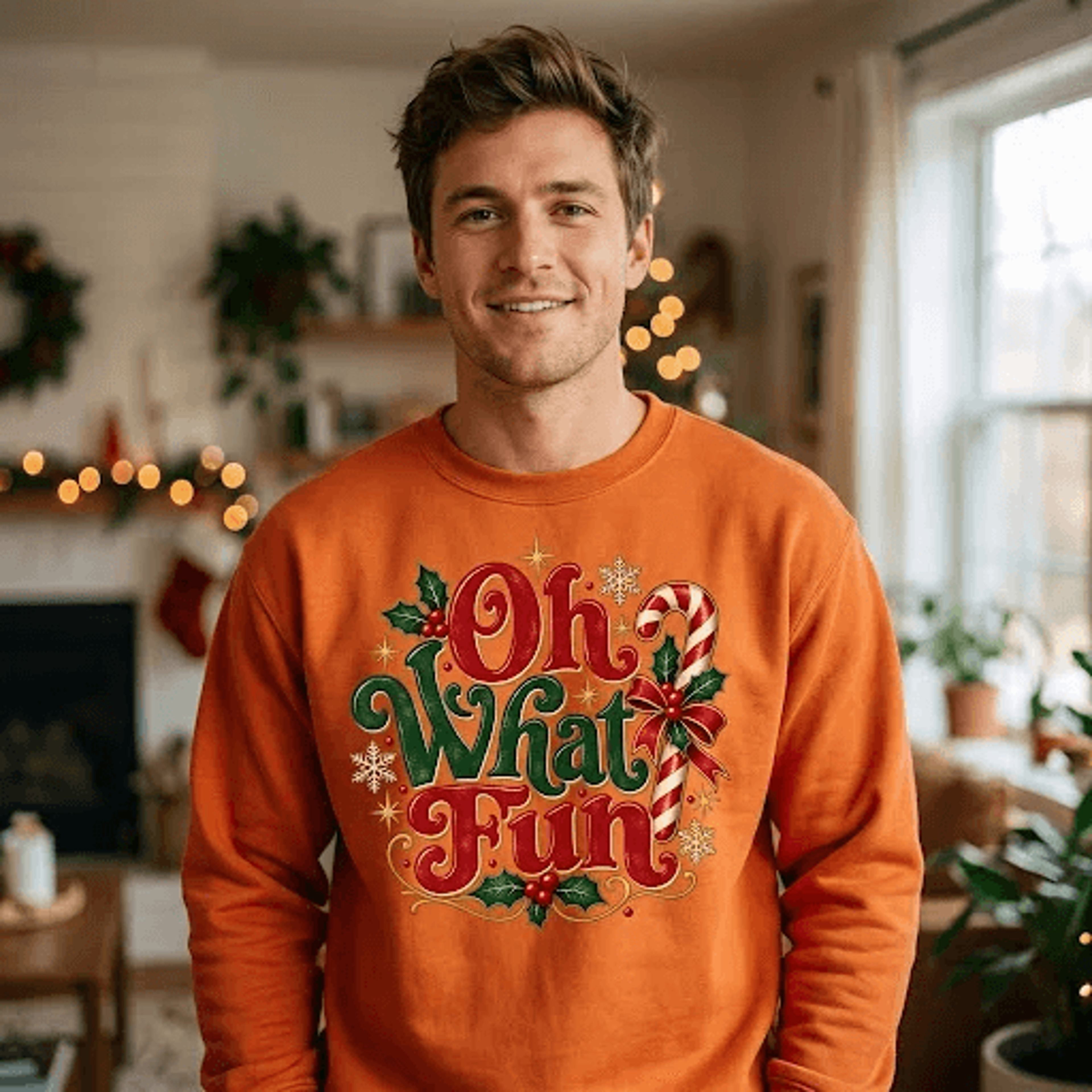 oh what fun christmas sweatshirt, retro holiday crewneck, vintage christmas sweater, festive xmas gift, winter outfit