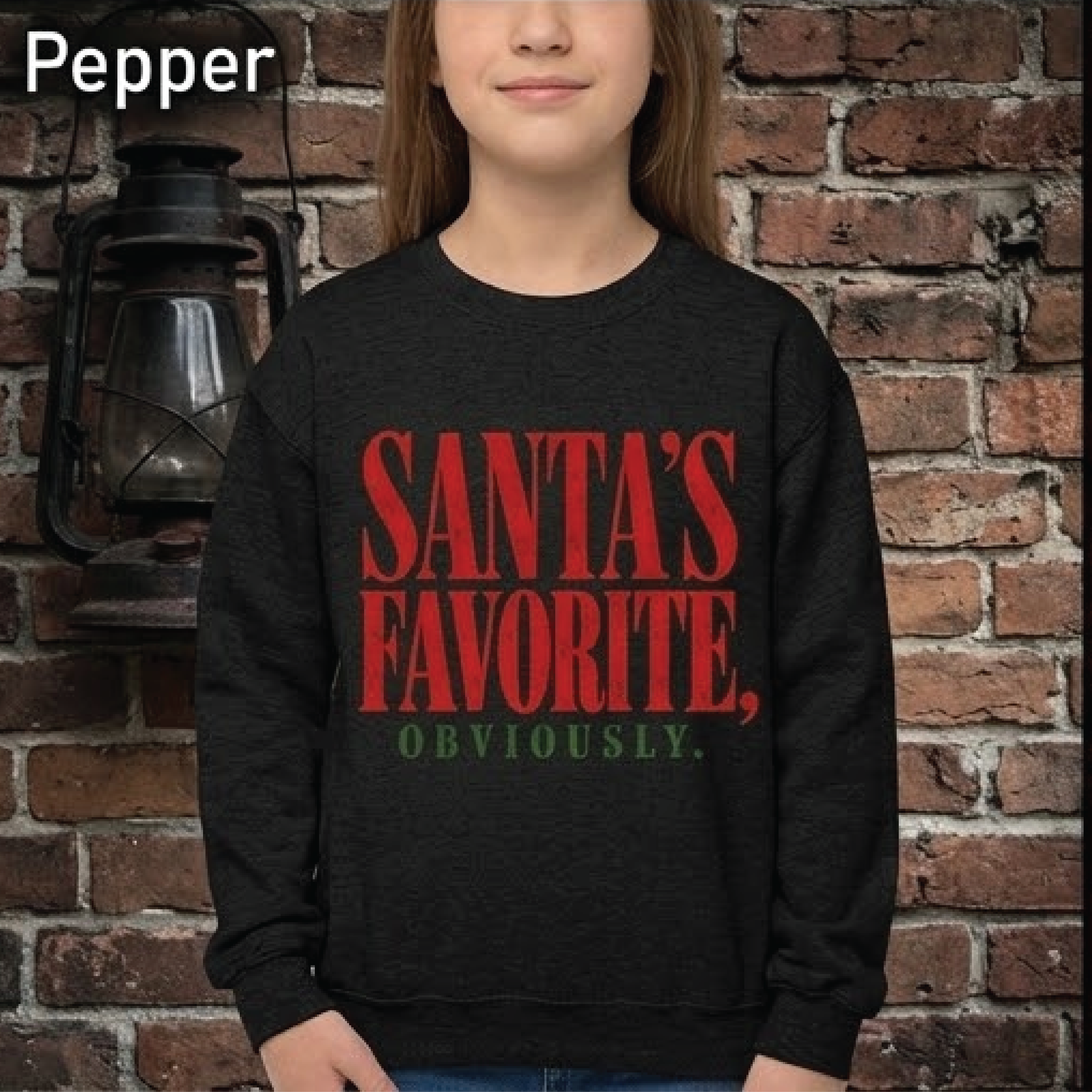 Santas Favorite Obviously Sweatshirt Funny Christmas Quote Sweatshirt Unisex Holiday Crewneck Cute  1