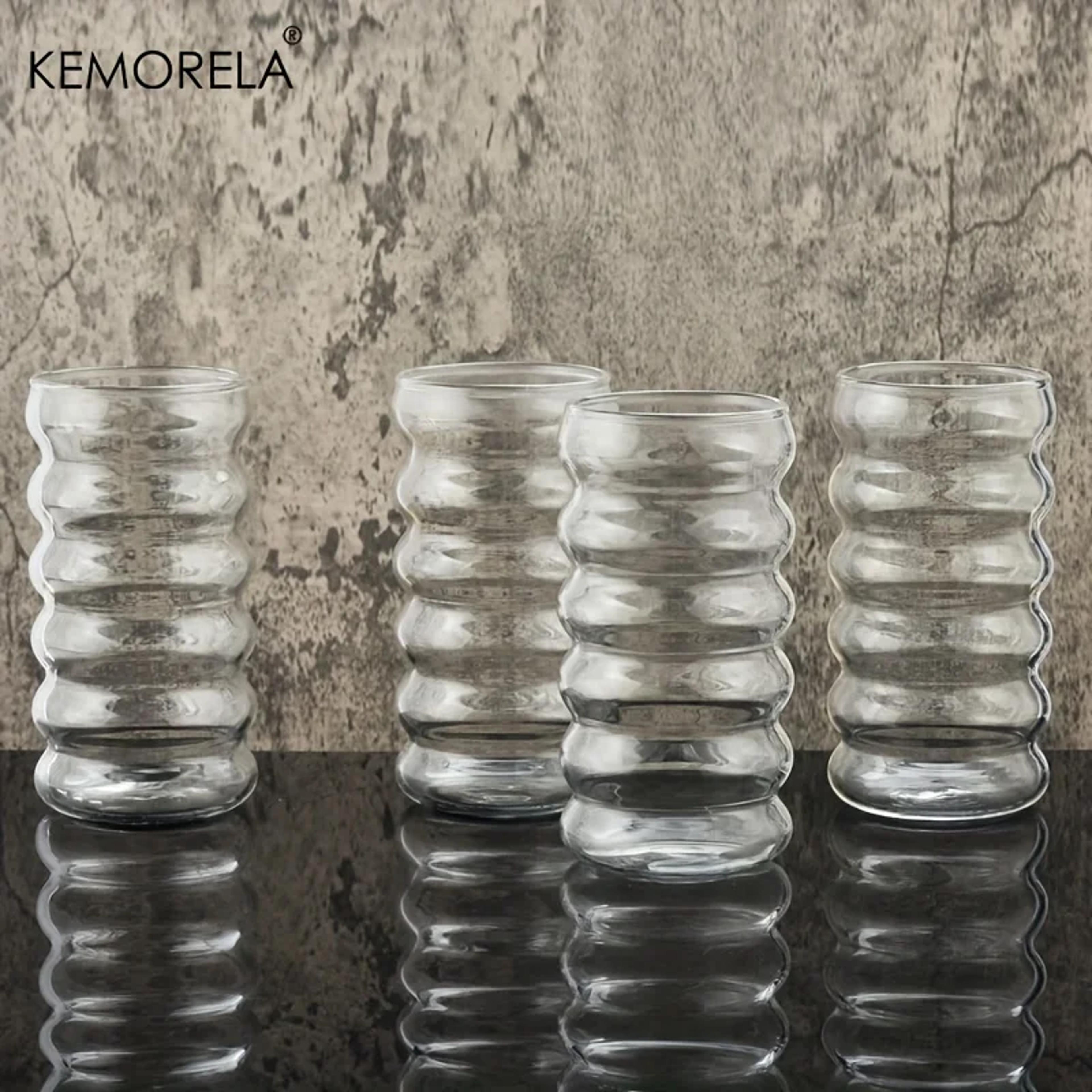 Heatresistant Transparent Glass Cup Creative Tumbler Drinkware Tea Juice Milk Coffee Mug Home Water 1