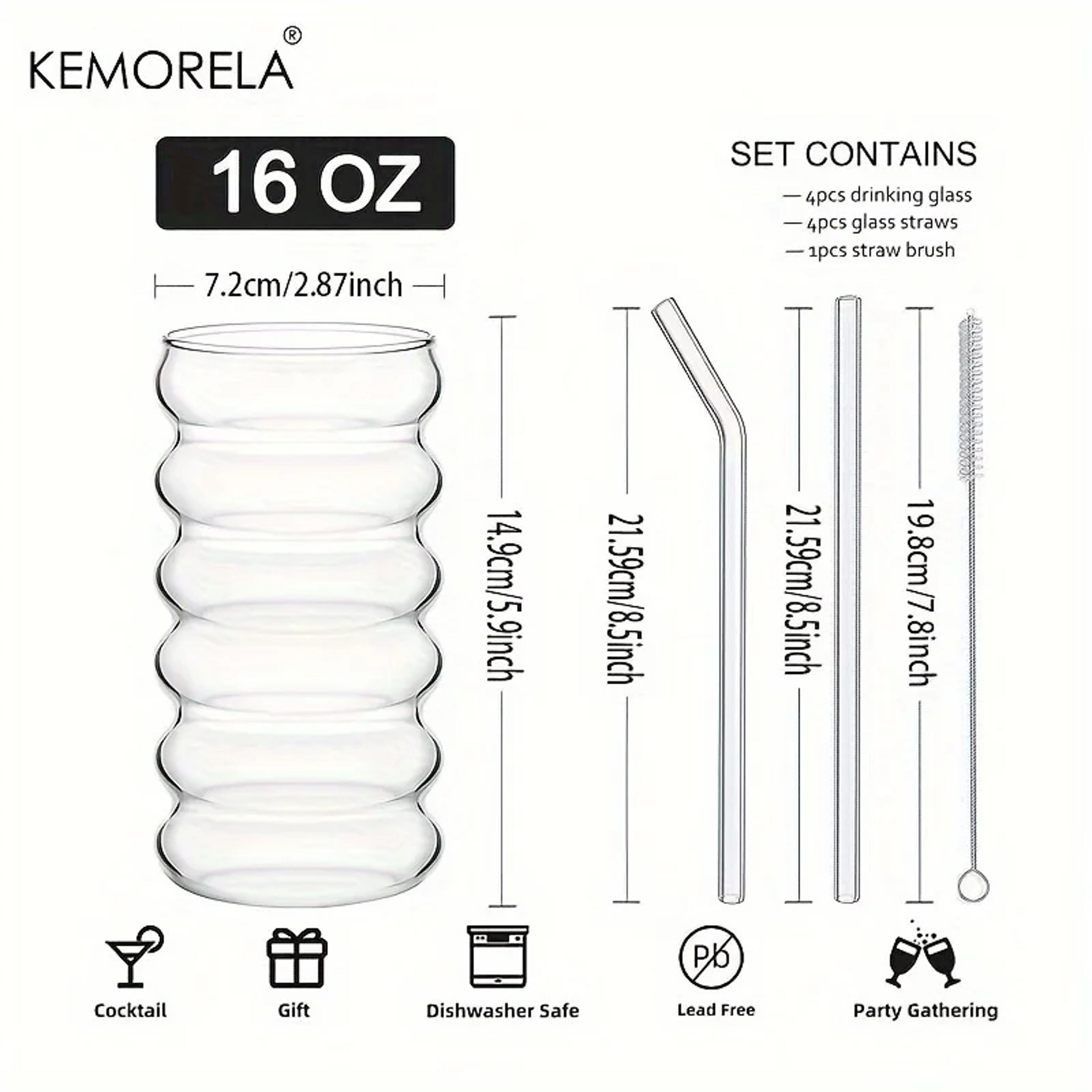 Heatresistant Transparent Glass Cup Creative Tumbler Drinkware Tea Juice Milk Coffee Mug Home Water 5