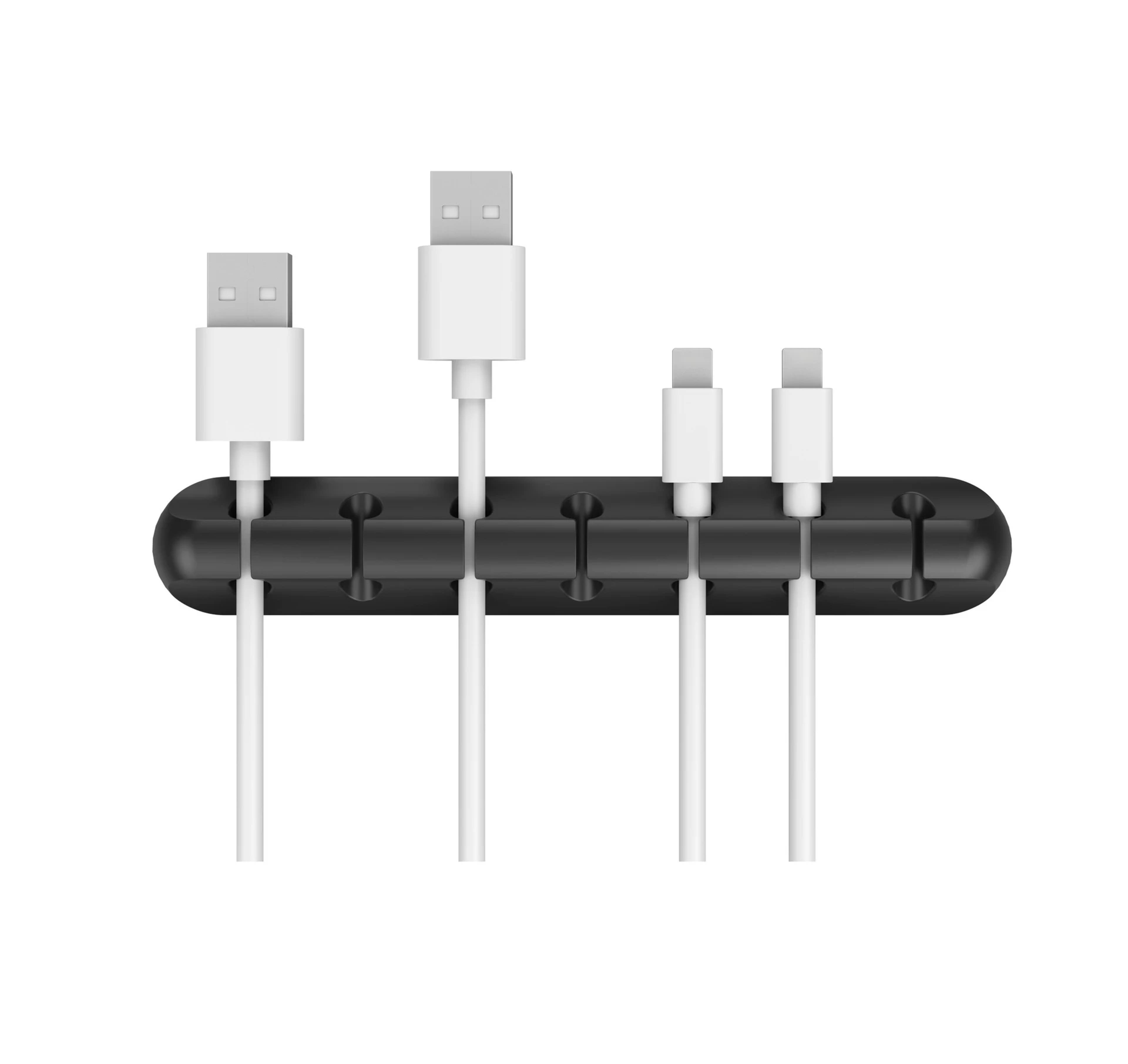 Silicone Cable Cord Organizer USB Cable Winder Self Adhesive Management Clips For Mouse Keyboard He 7