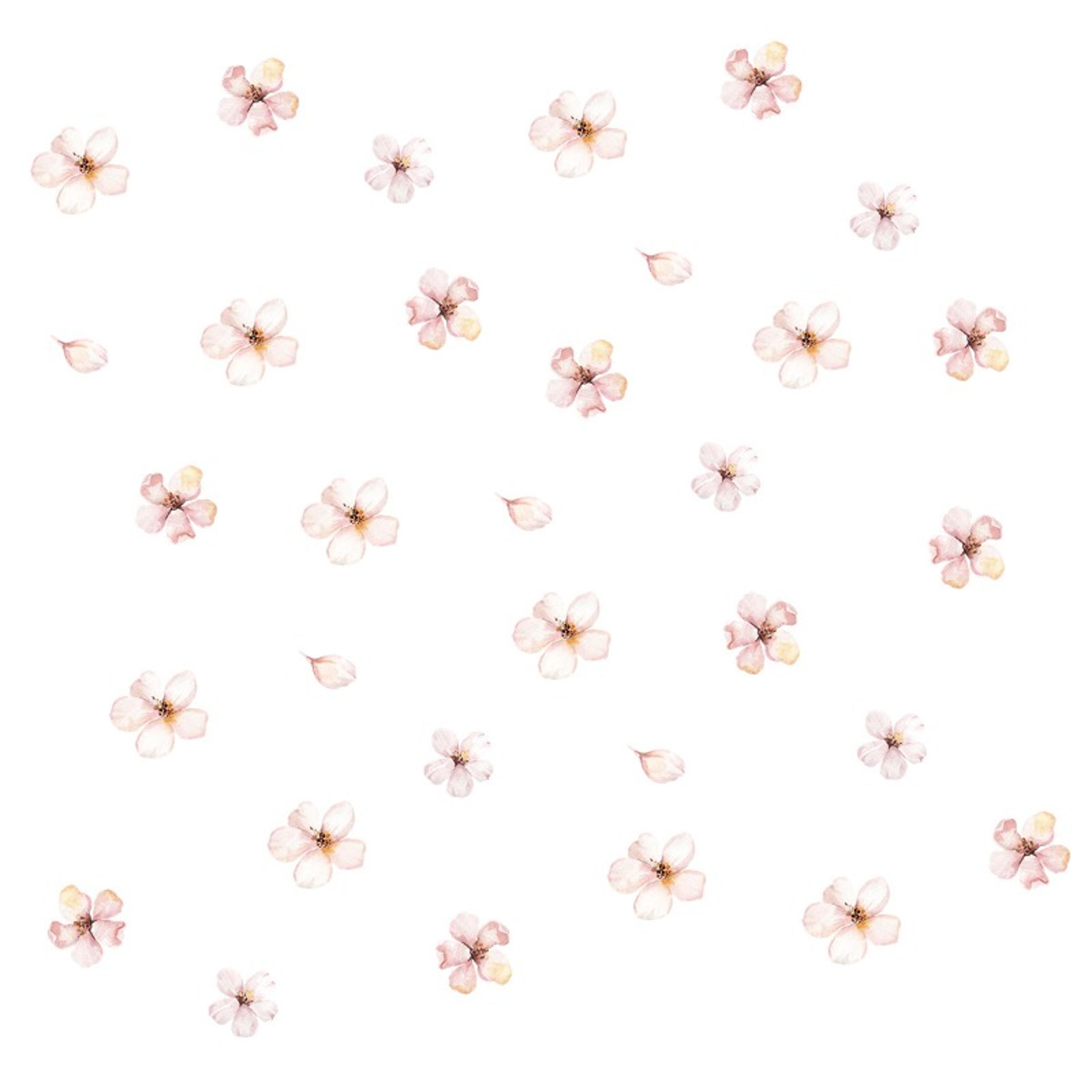Floral Plants Flowers Wall Stickers Self Adhesive Vinyl Wall Decor For Living Rooms Background Wall 3
