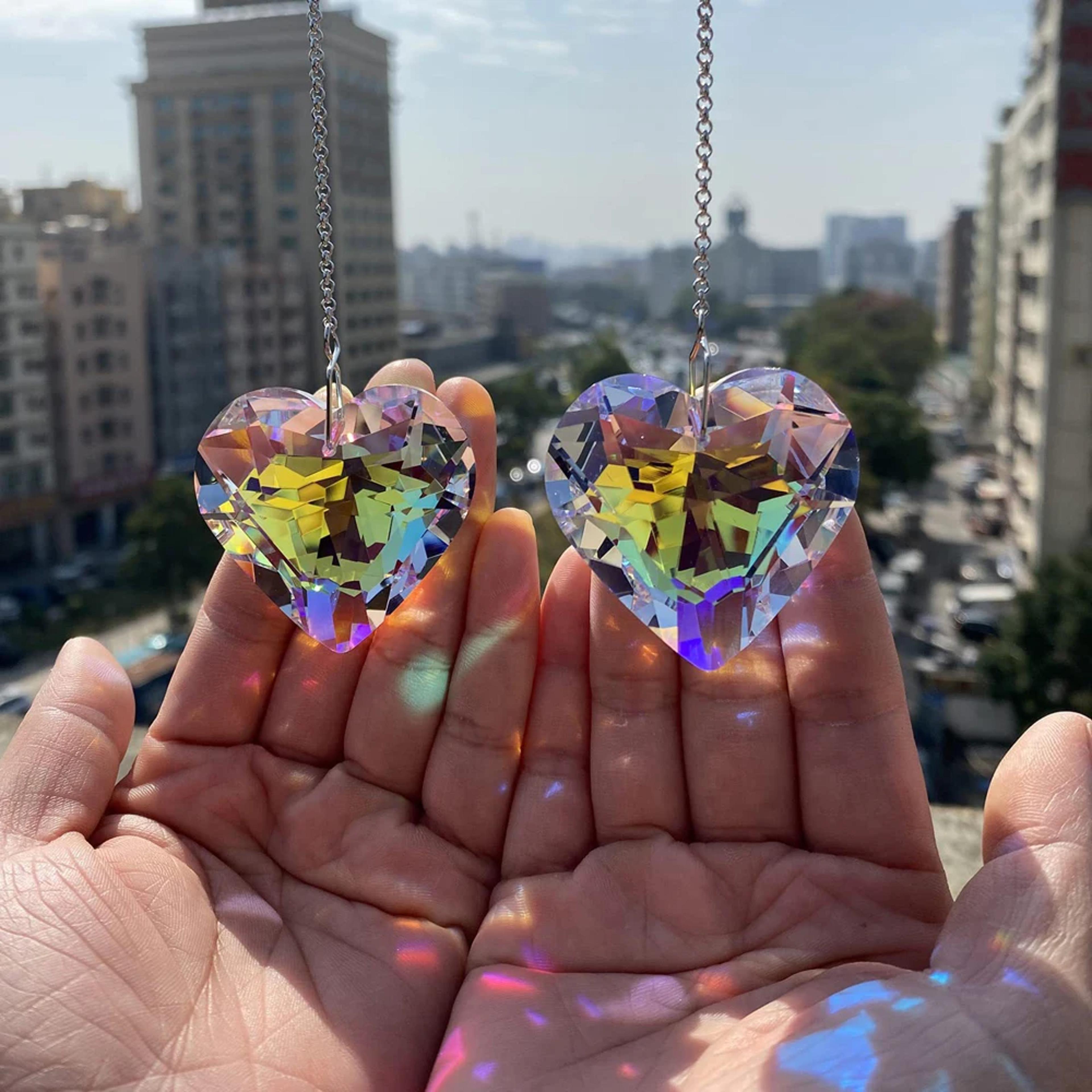 window hanging crystals prism suncatcher rainbow maker pendant crystal sun catcher