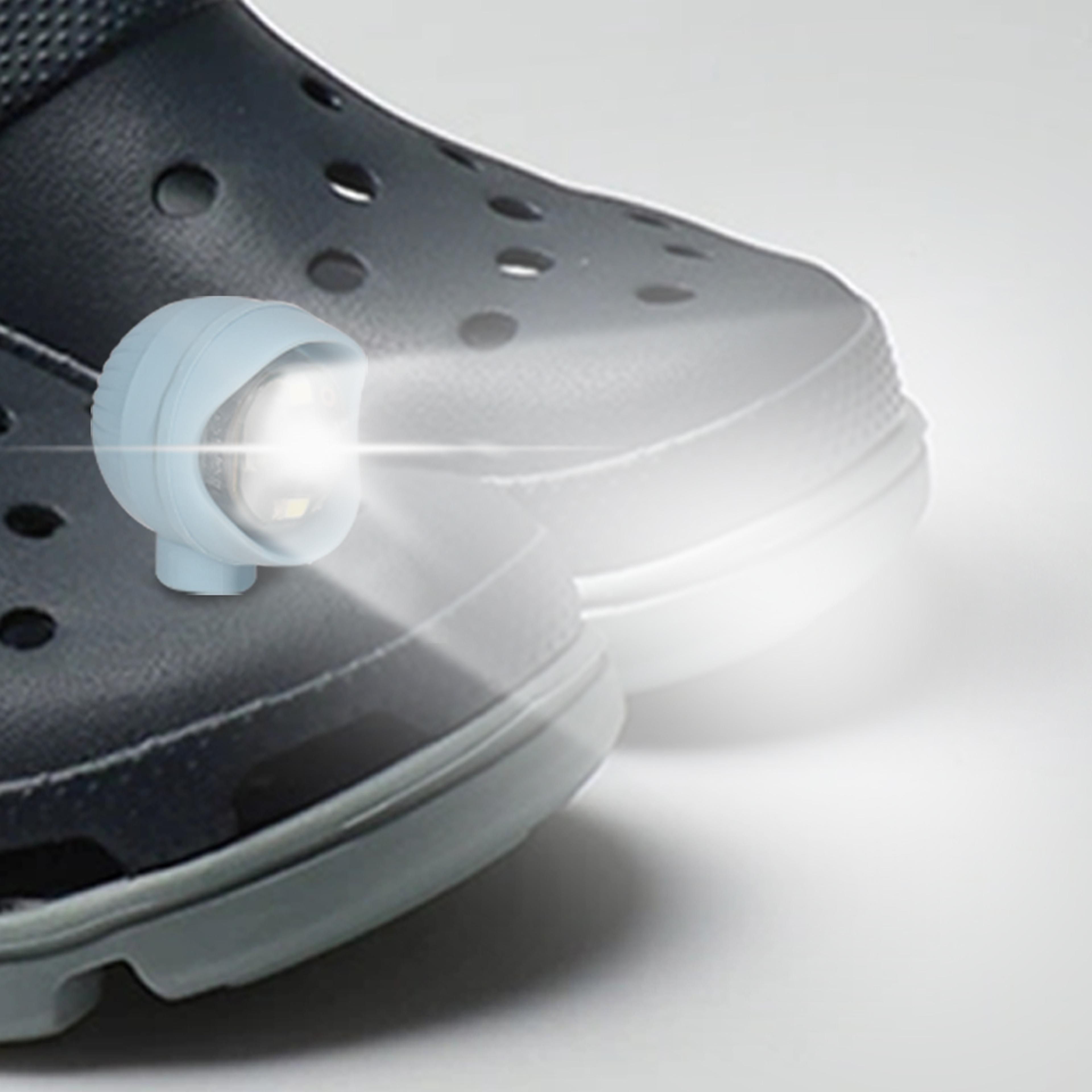 pvc led shoe lights charms, 3 lighting modes, accessories for night rides, walks & dog walks