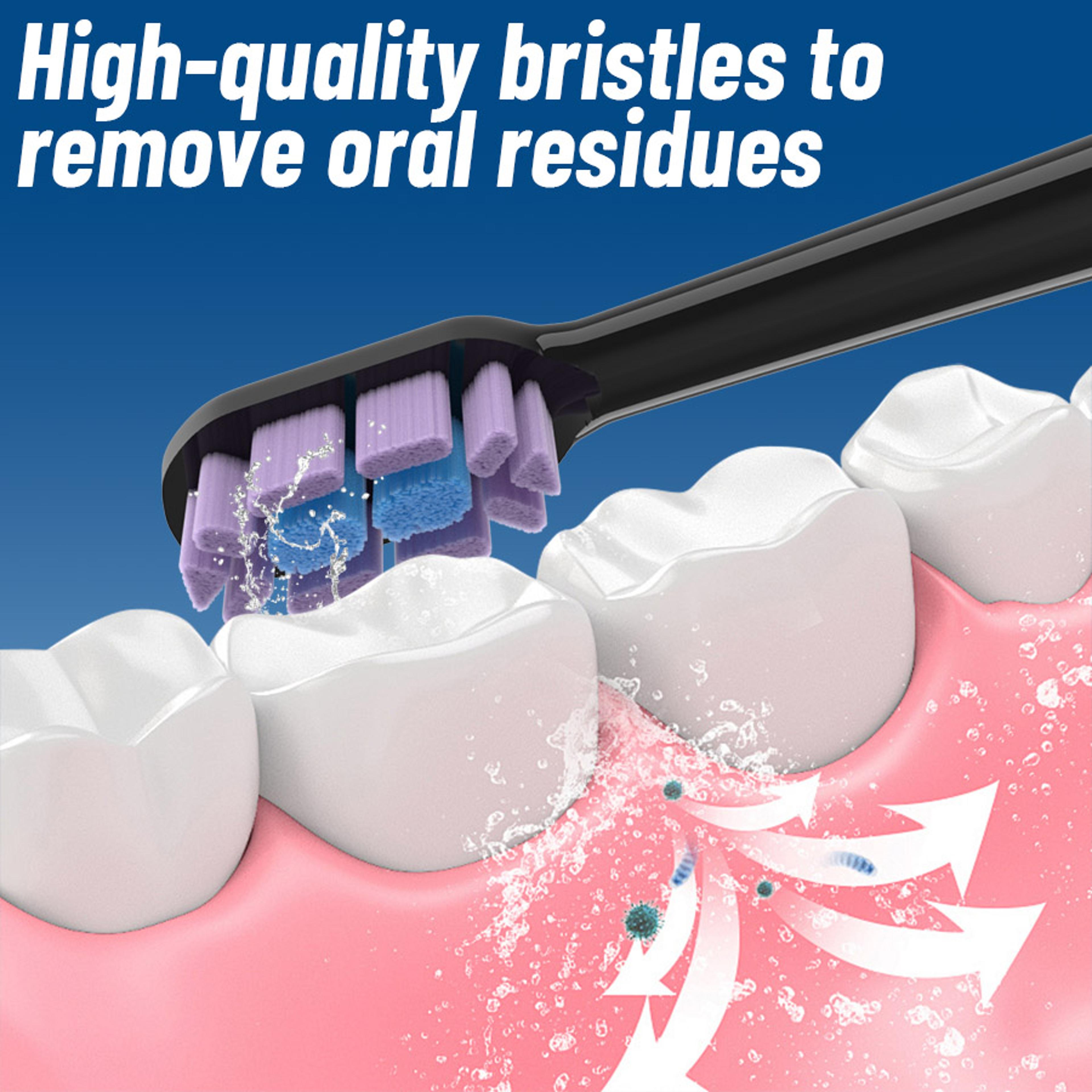 Replacement Brush Heads For Electric Toothbrush Dupont Bristle With Caps 2