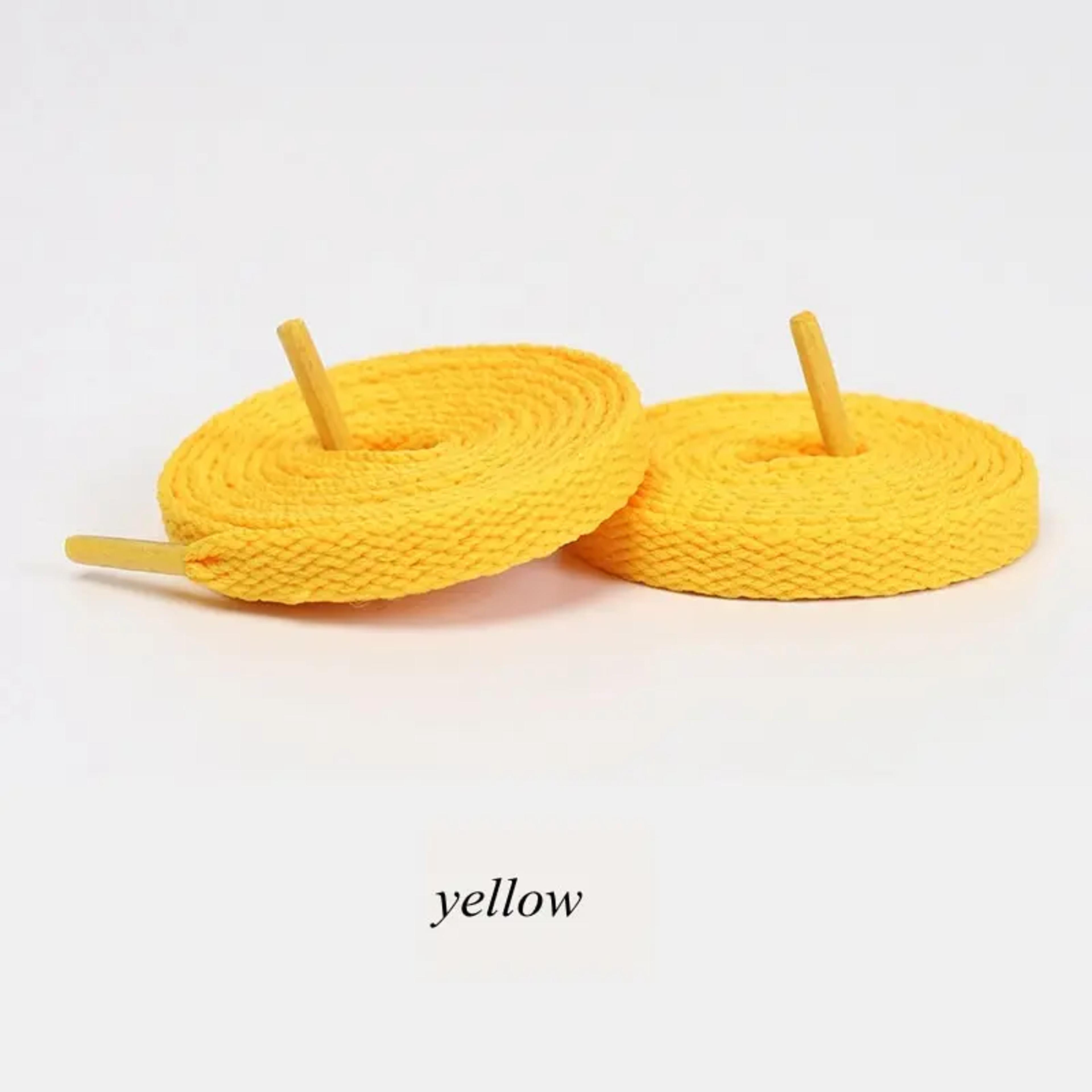 Solid Color Classic Flat Shoelaces For Shoes Sports Casual Unisex Shoe Strings 14