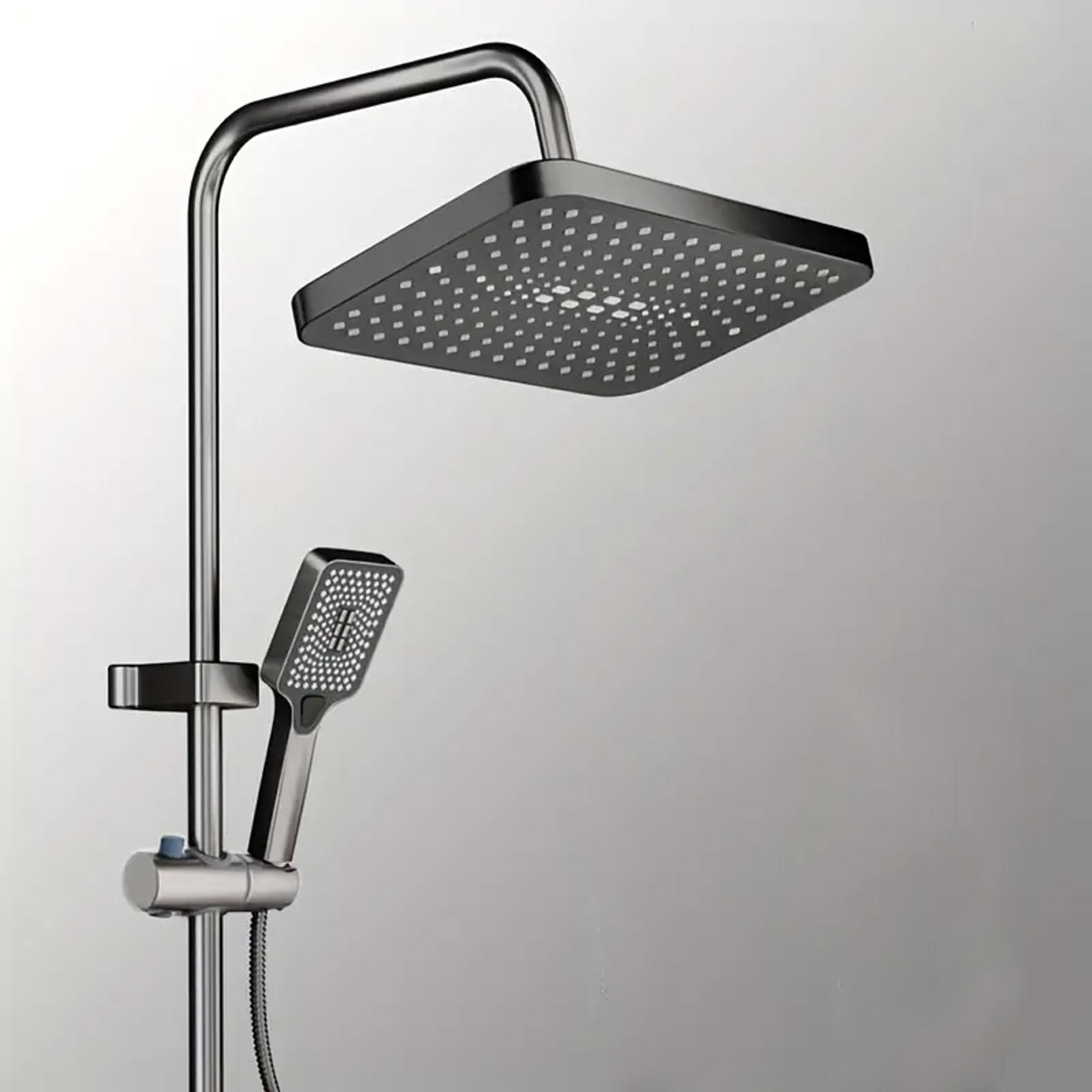 large size shower head set with modes handheld water saving shower and booster combination