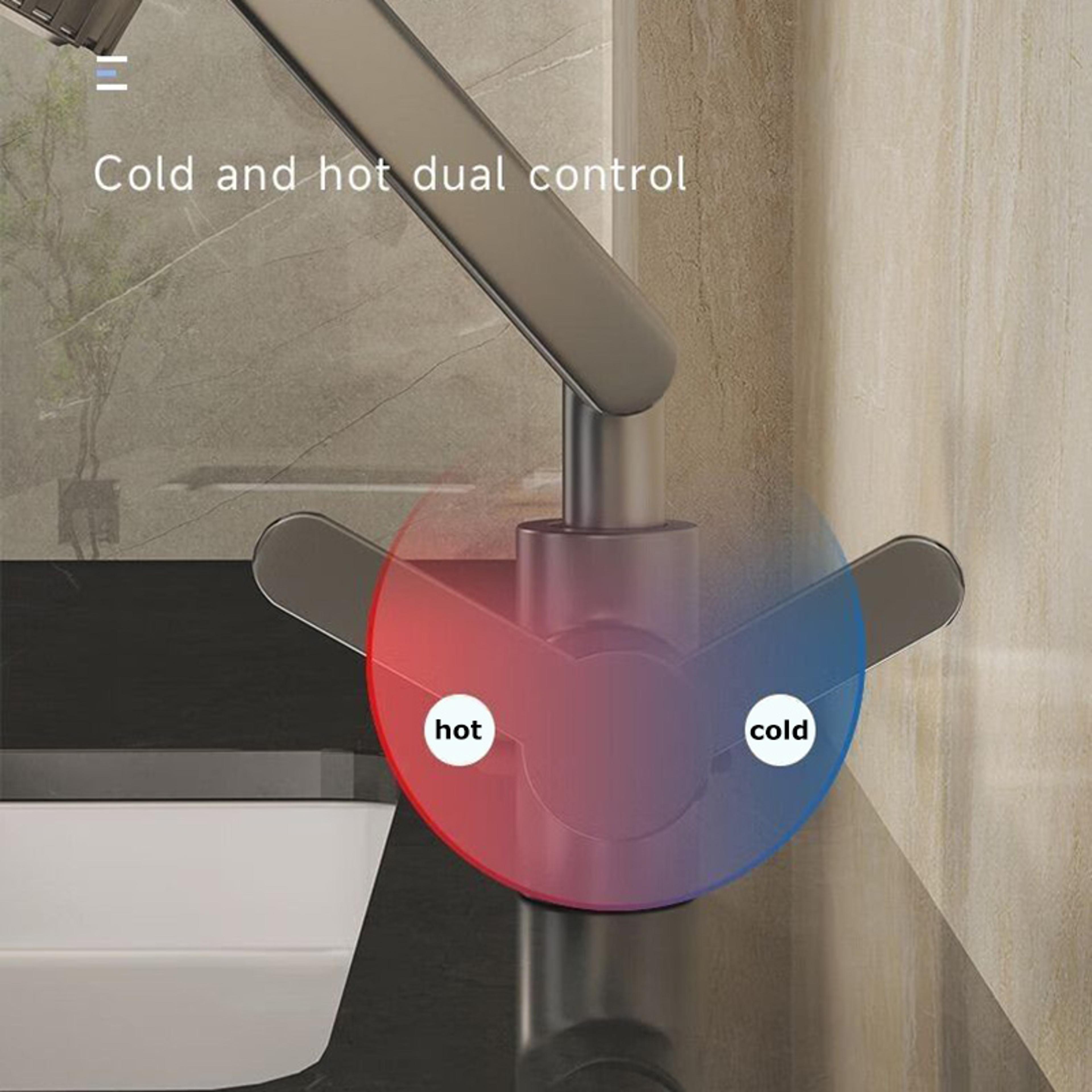 Rotating Dual Mode Faucet Robotic Arm Multifunctional Universal Wash Basin Kitchen Bathroom Hot And 2