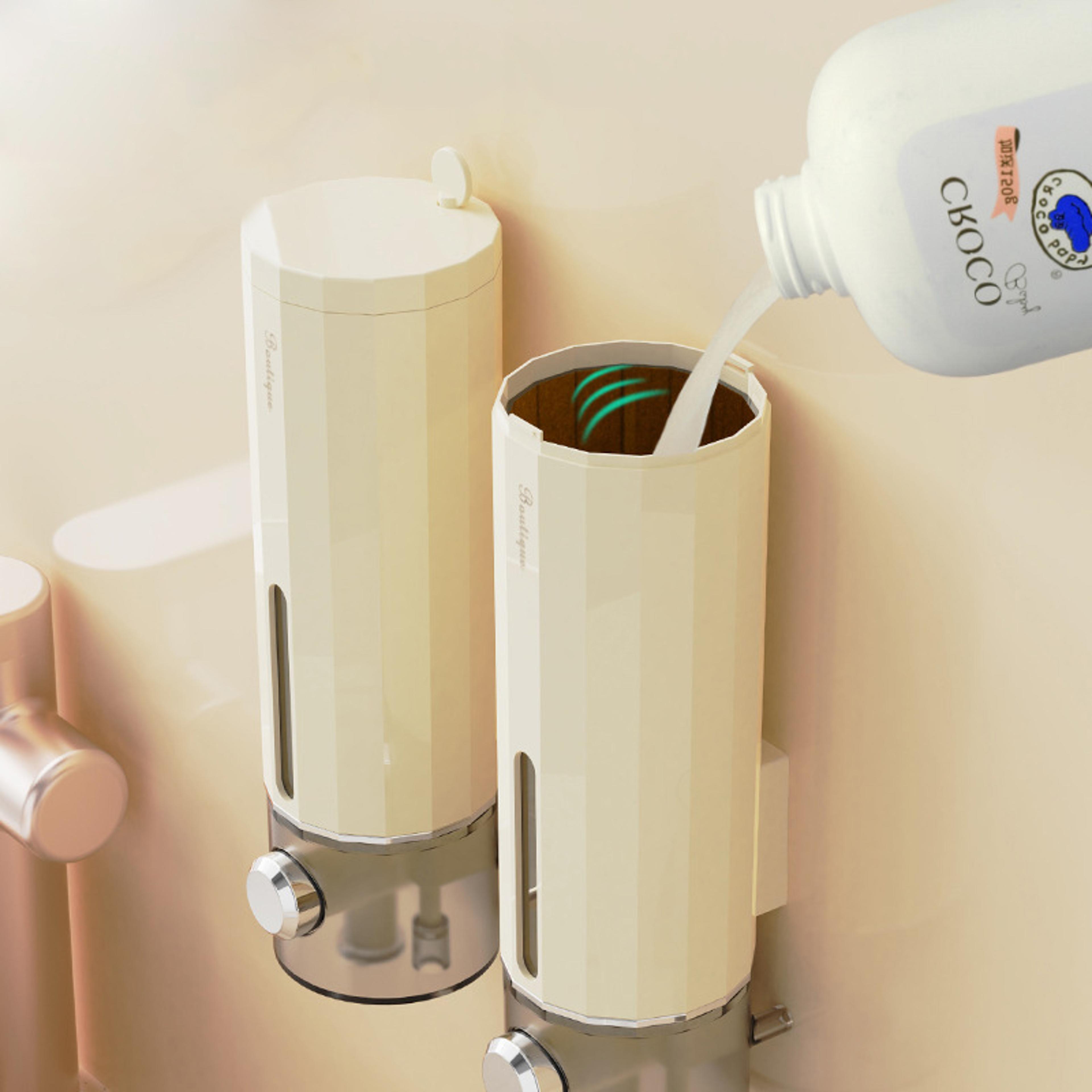 Wallmounted Punchfree Soap Dispenser Hand Soap Press Box Bathroom Hotel Shampoo Shower Gel Dispense 1