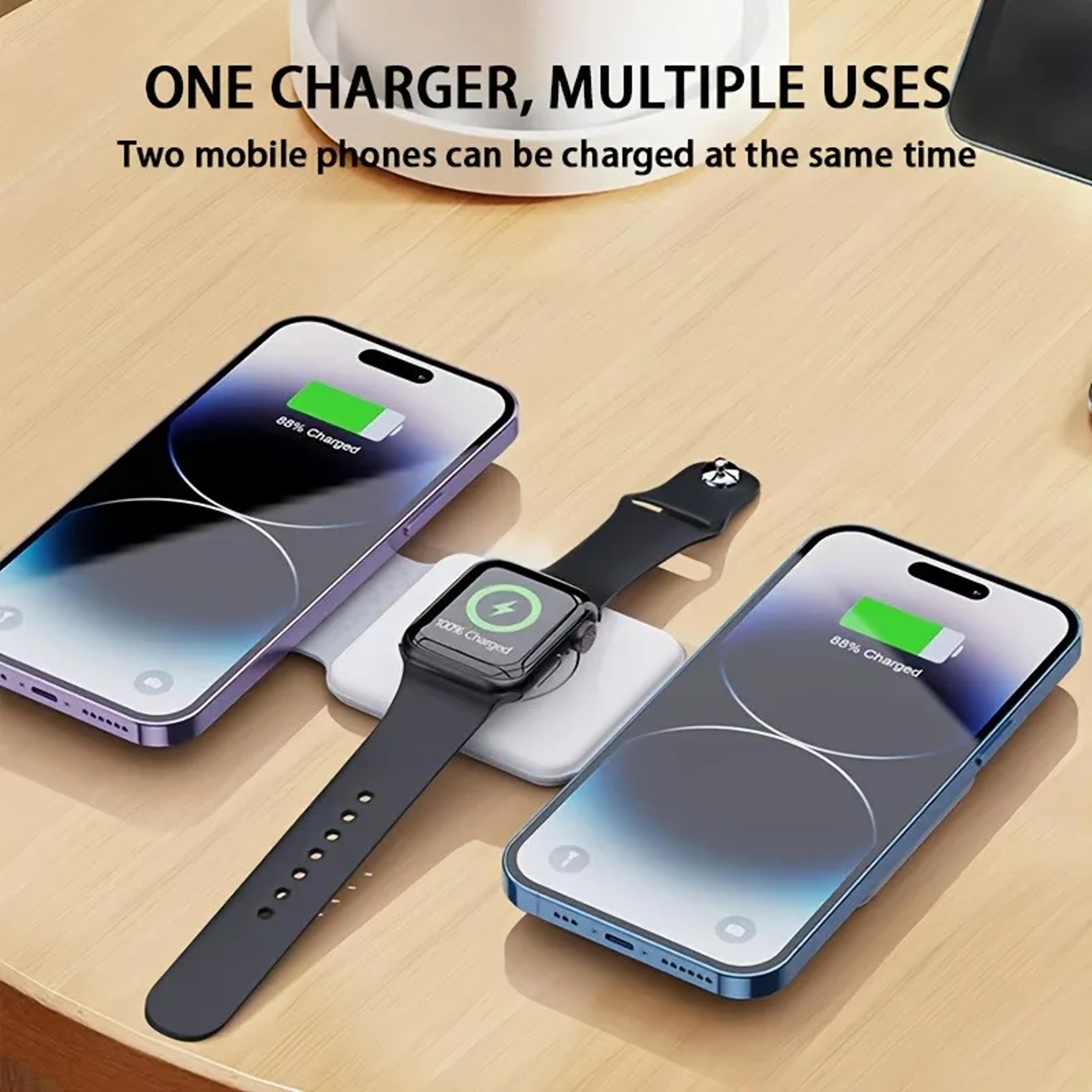 Portable Foldable Magnetic Wireless Charger Dock Station Fast Charging Trip Charger 1