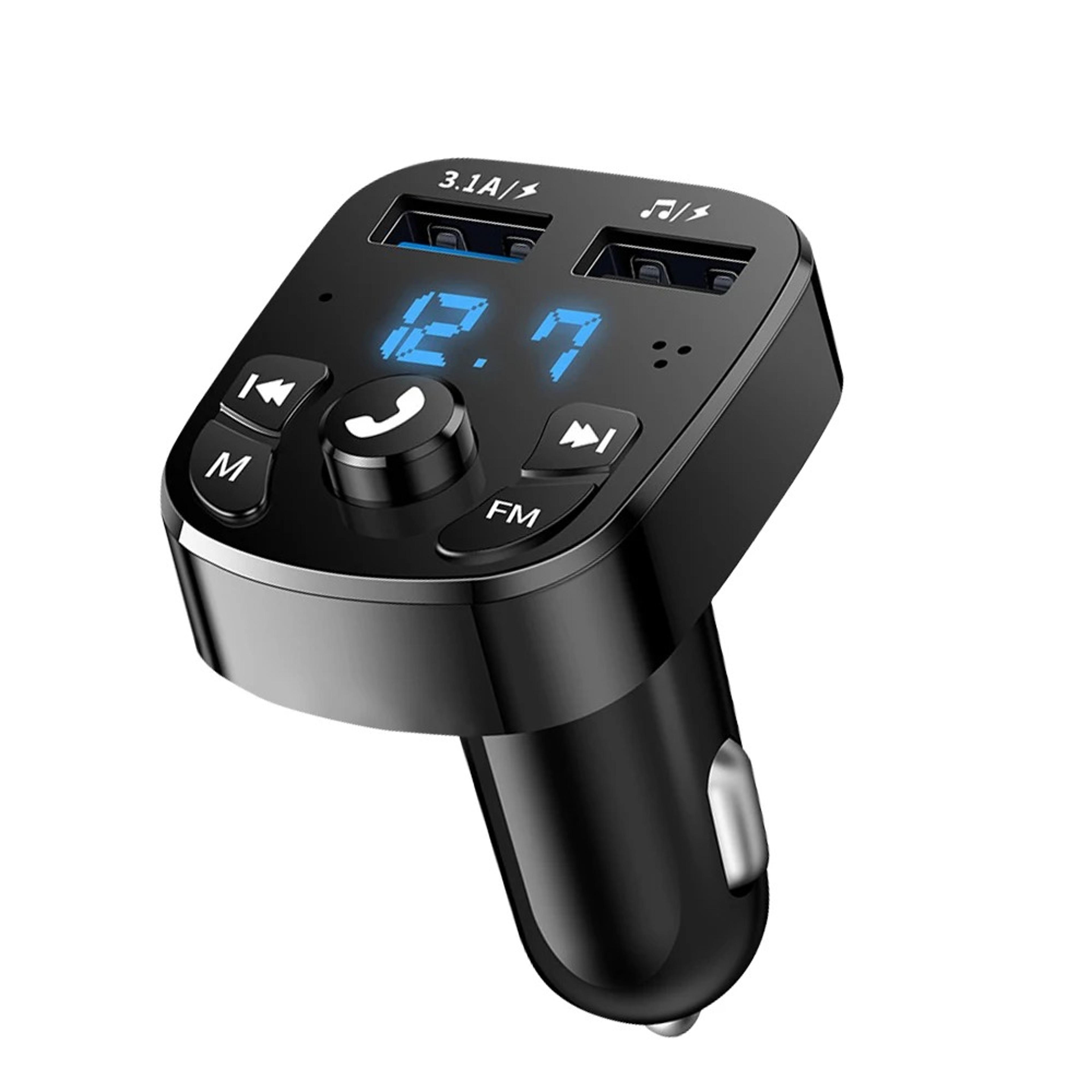 bluetooth car player adapter usb flash drive fm transmitter dual usb fast phone charger car kits