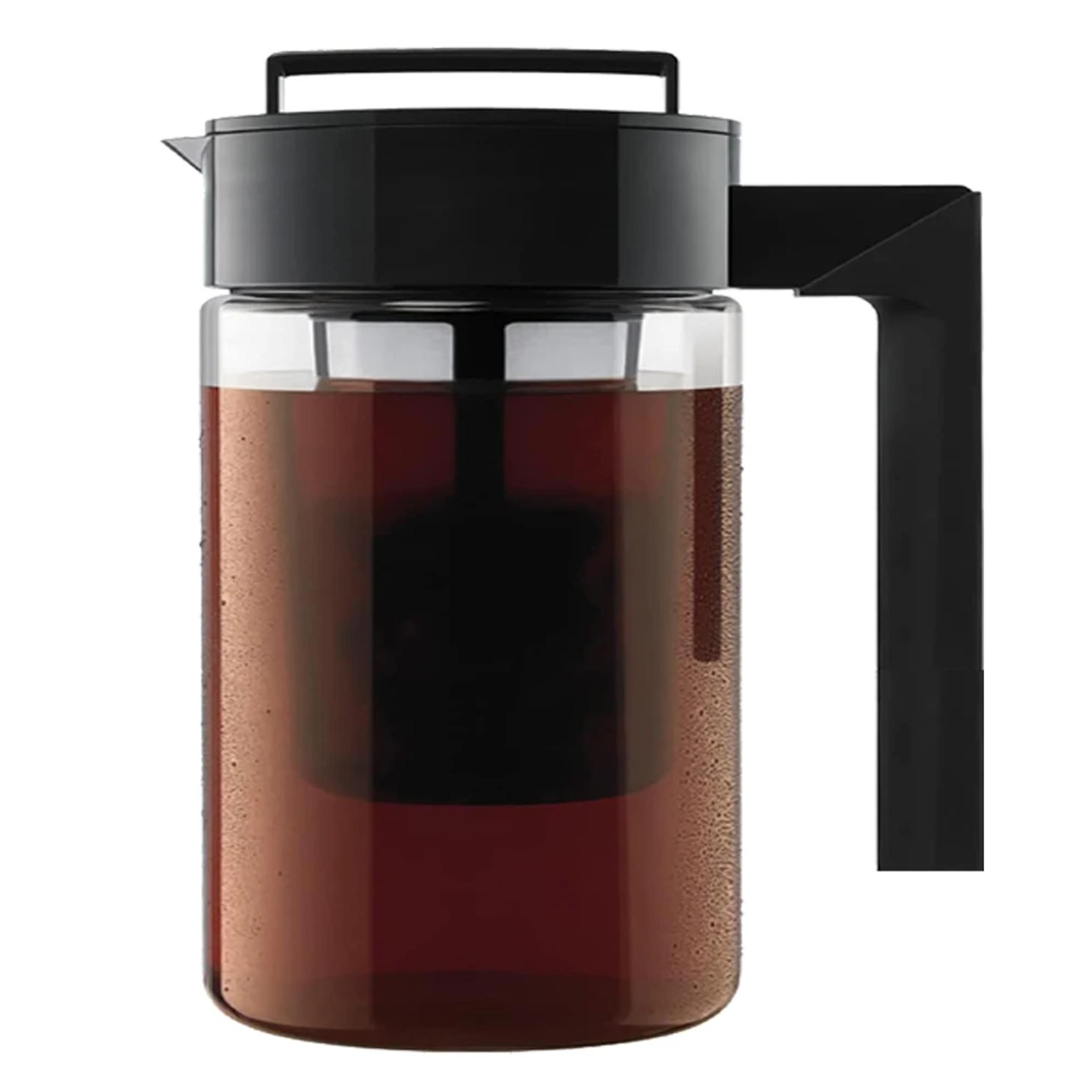cold brew coffee maker with handle and coffee filter for iced coffee