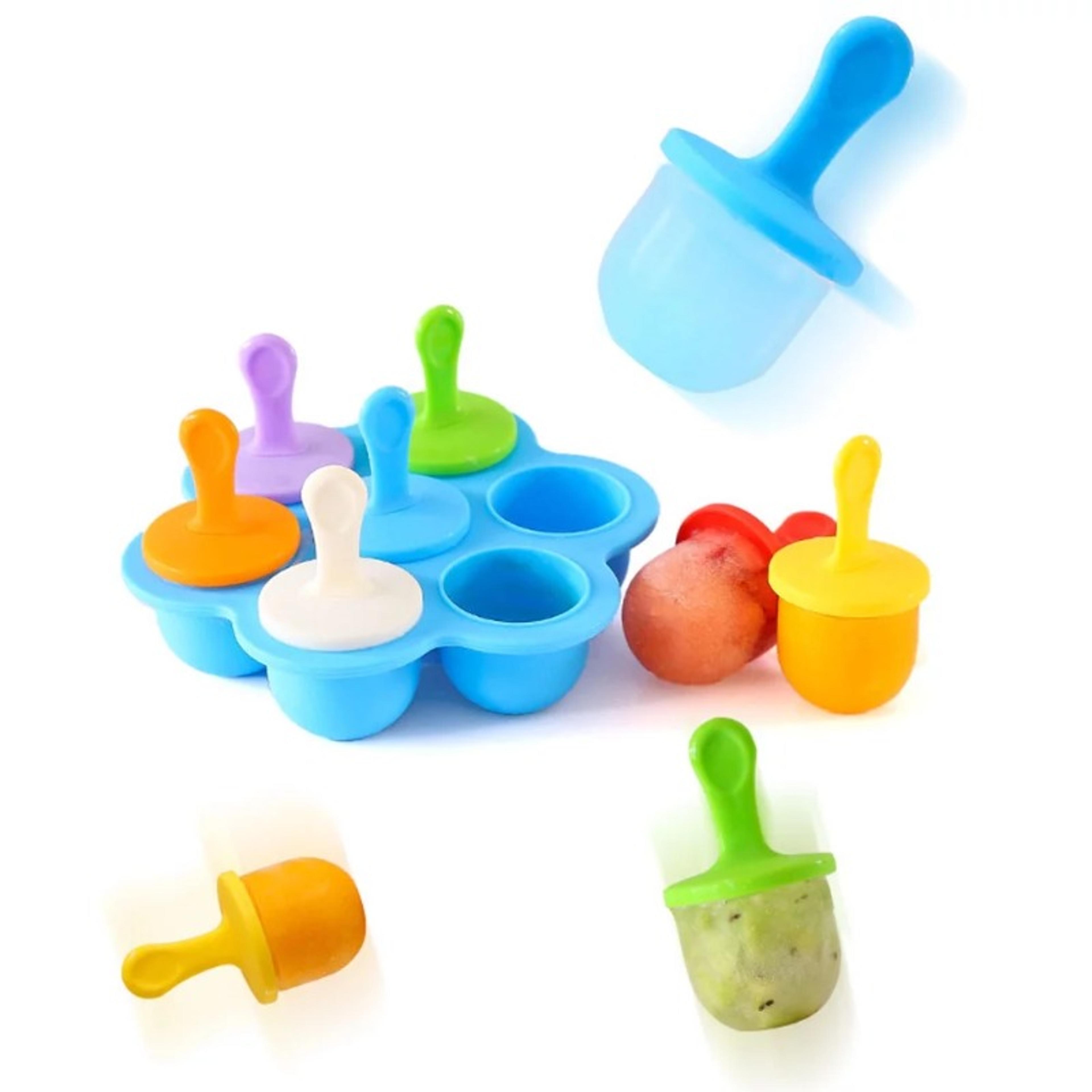 reusable ice cream mold silicone popsicle tray non stick ice cube tray homemade food for kids mini diy family party