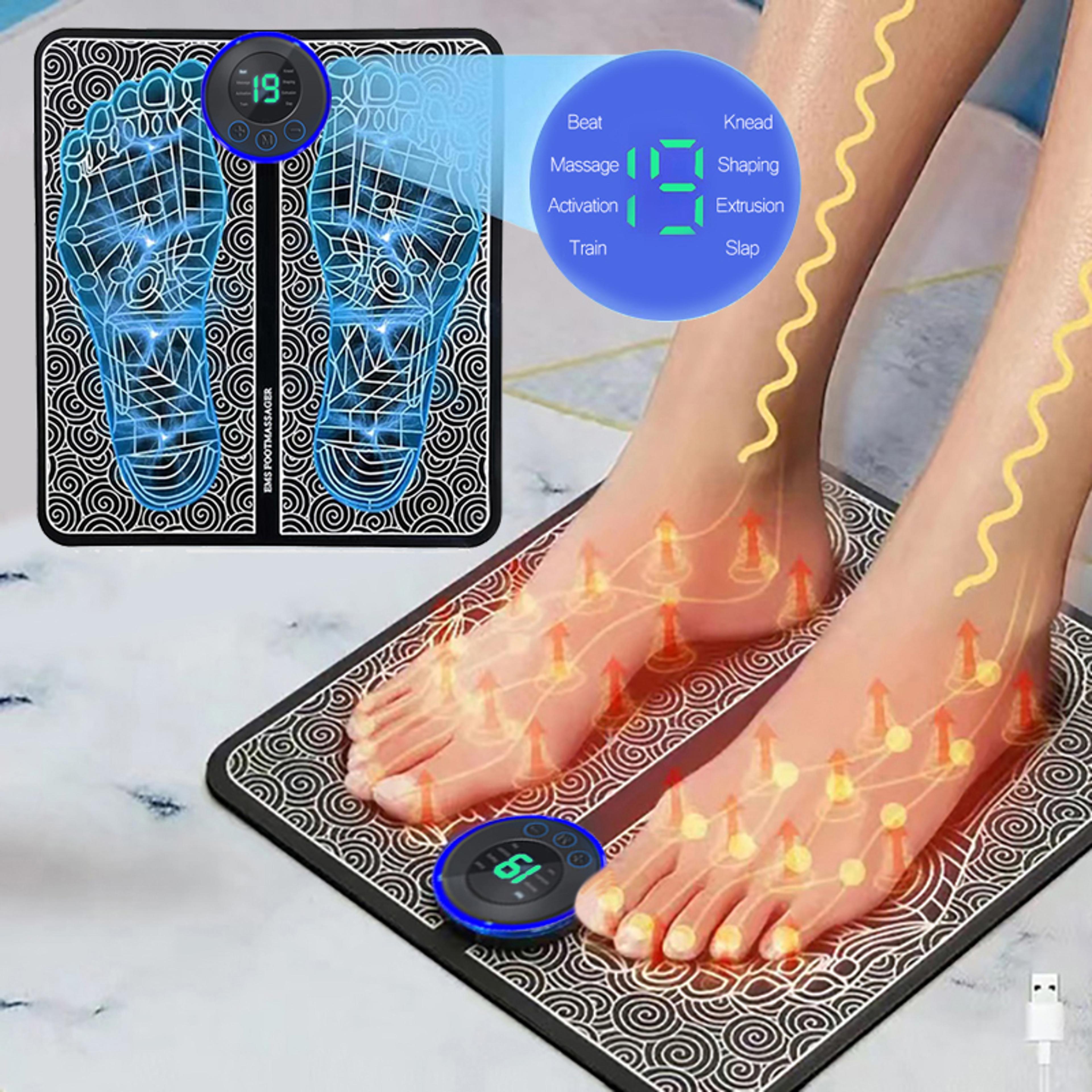muscle relaxation electric foot massager pad for fitness trainer outdoor sport home use