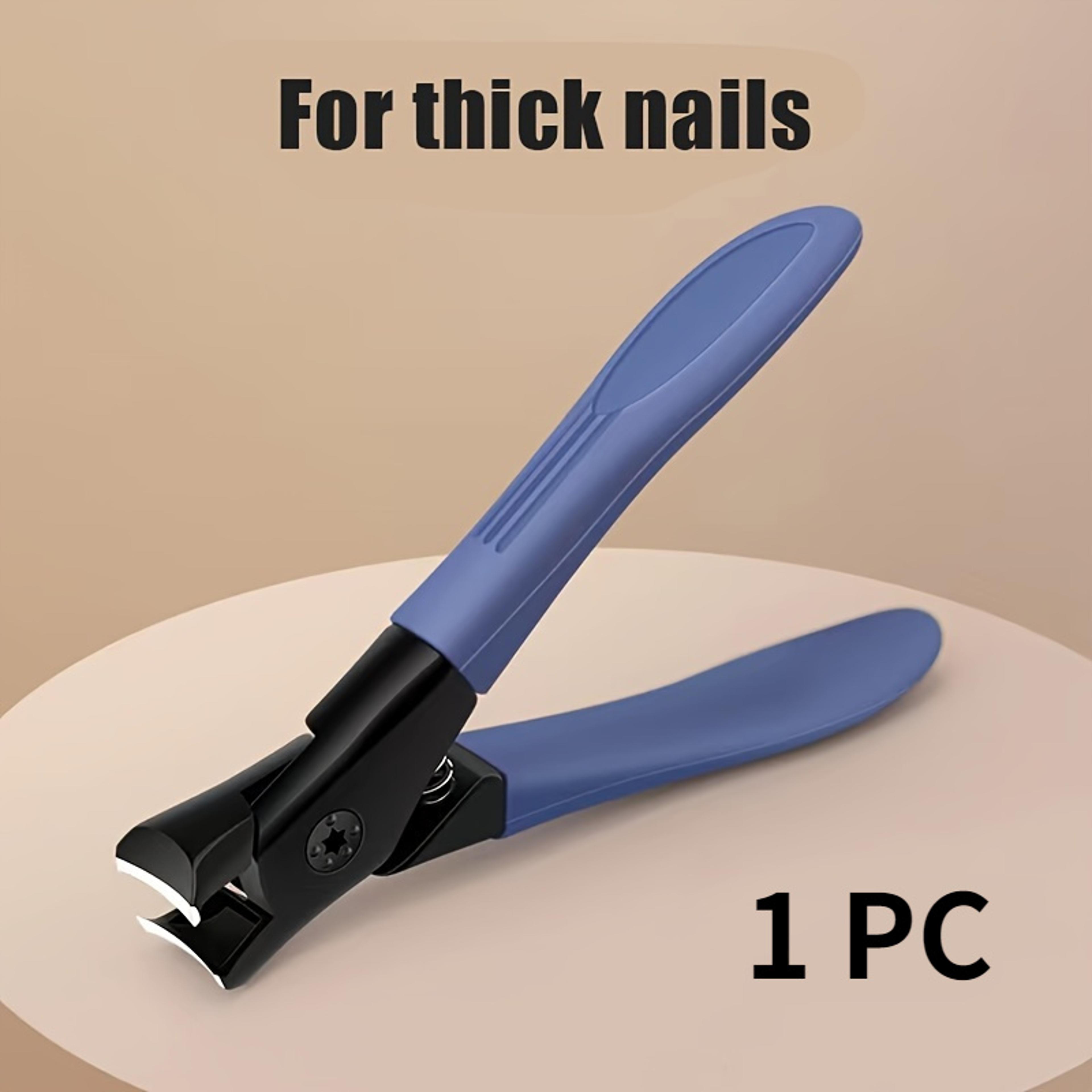 Ergonomic Blue Nail Clipper For Thick Nails Effortless Foot Care Product 5